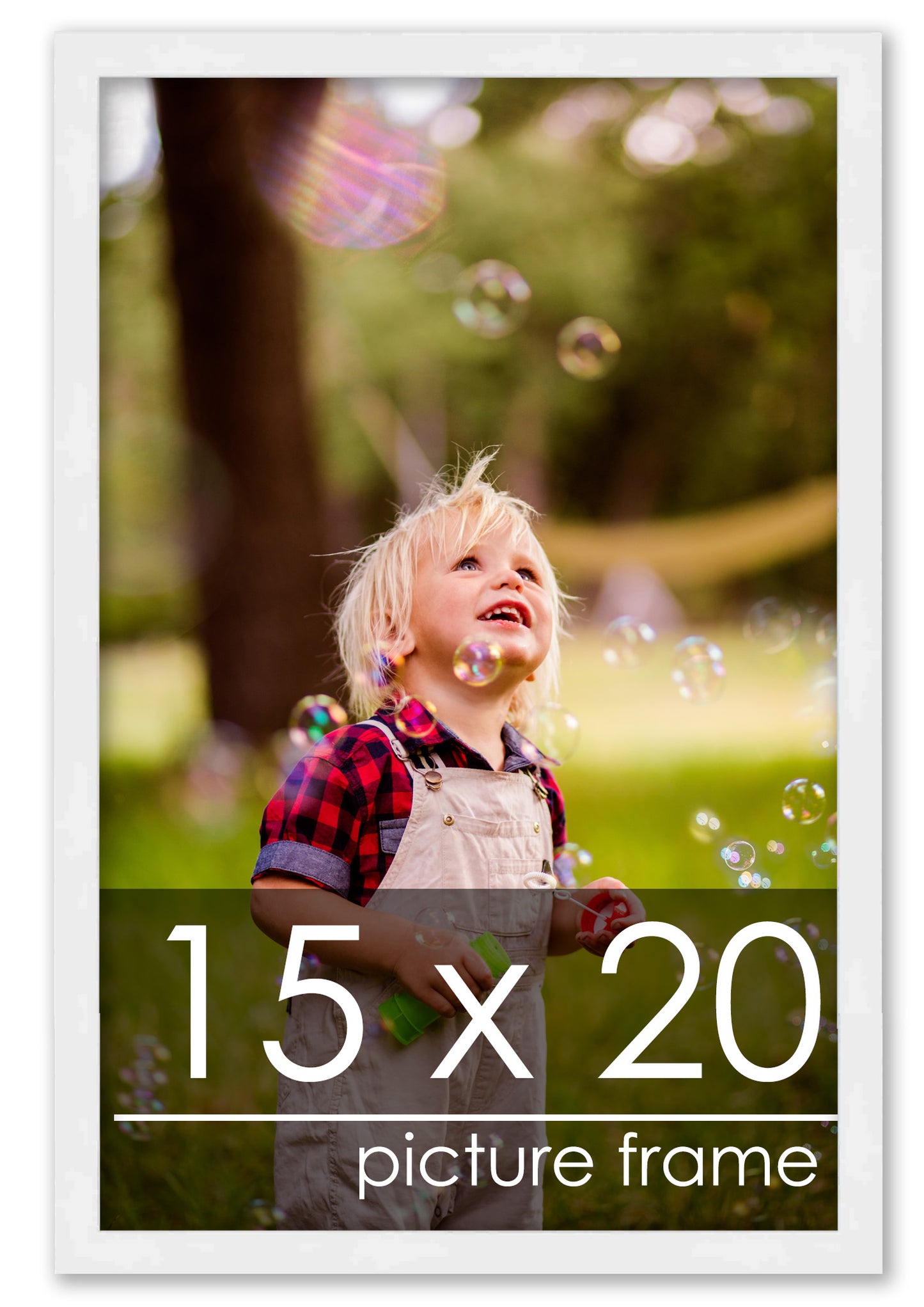 Contemporary White Wood Picture Frame