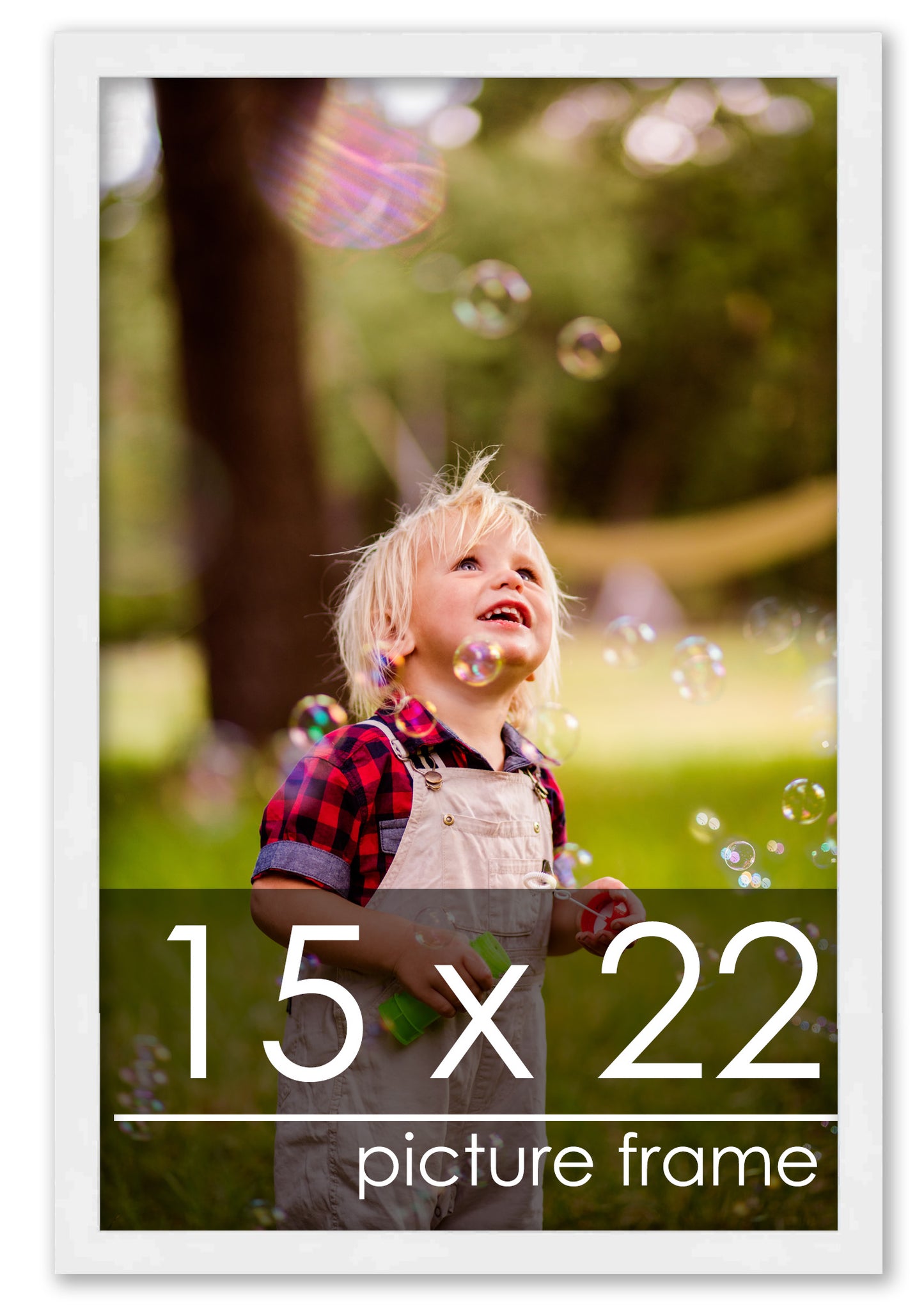Contemporary White Wood Picture Frame