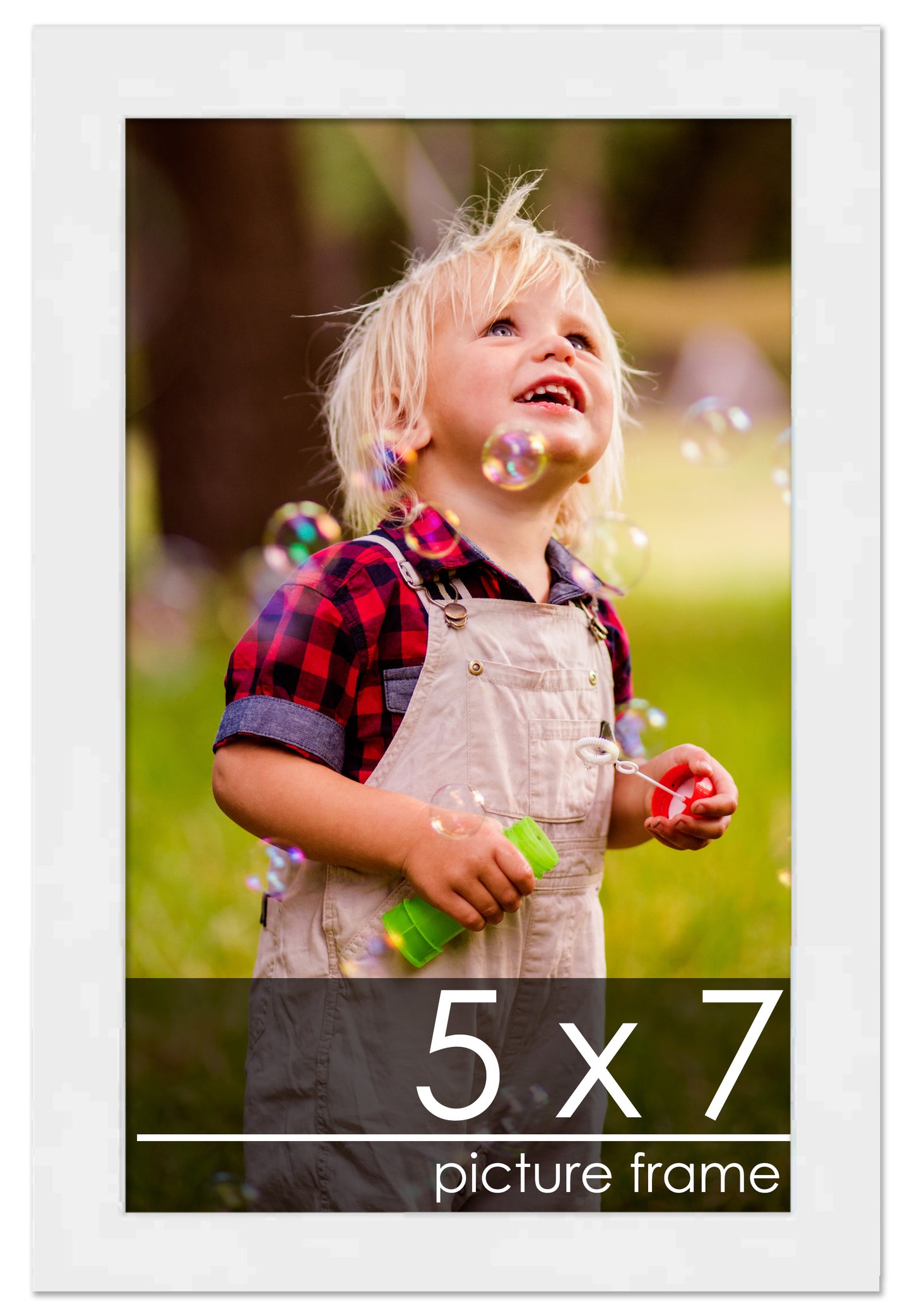 Contemporary White Wood Picture Frame