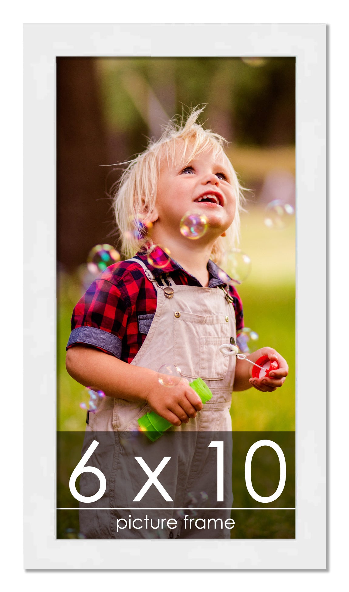 Contemporary White Wood Picture Frame
