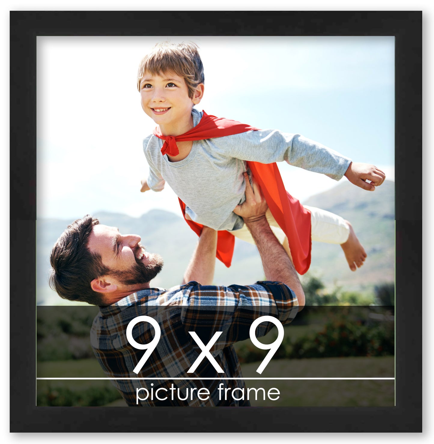 Lacquer Black Wood Picture Frame