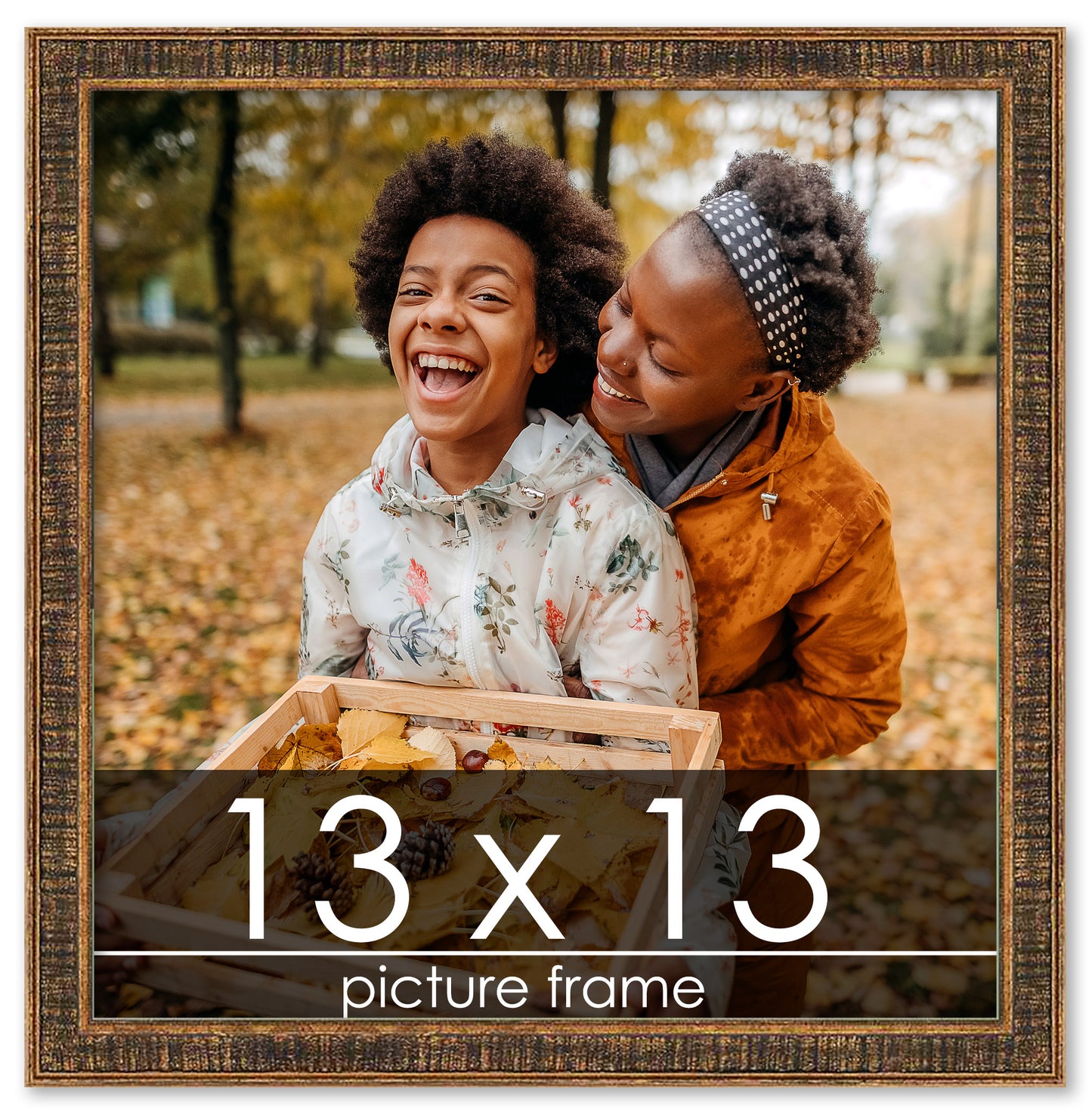 Distressed/Aged Gold Wood Picture Frame