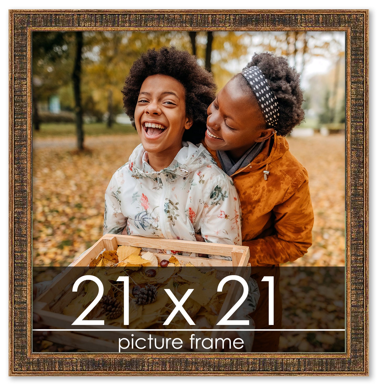 Distressed/Aged Gold Wood Picture Frame
