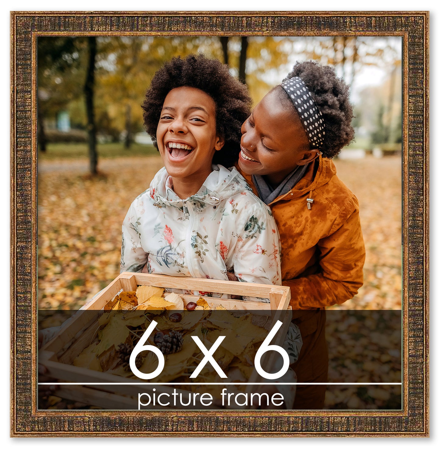 Distressed/Aged Gold Wood Picture Frame