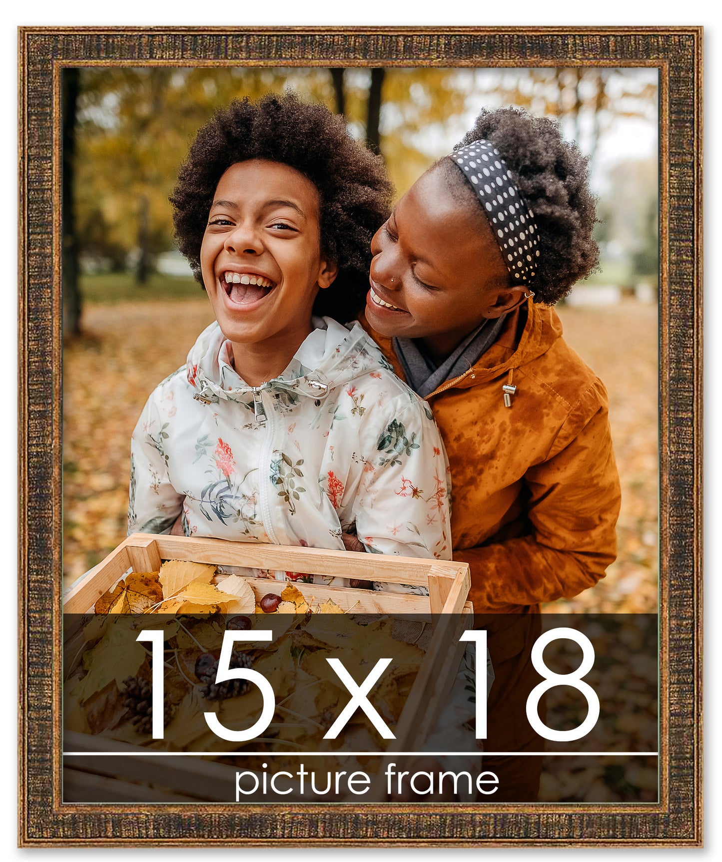 Distressed/Aged Gold Wood Picture Frame