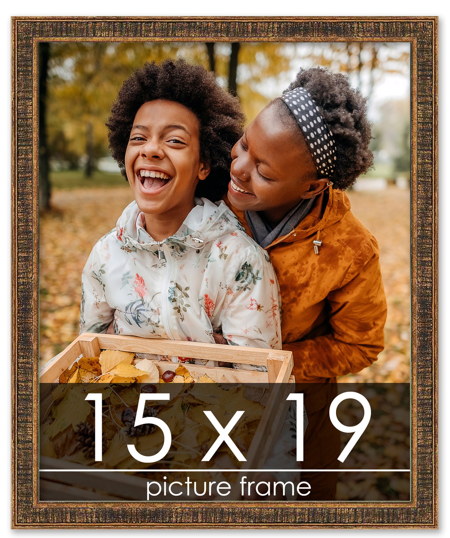 Distressed/Aged Gold Wood Picture Frame