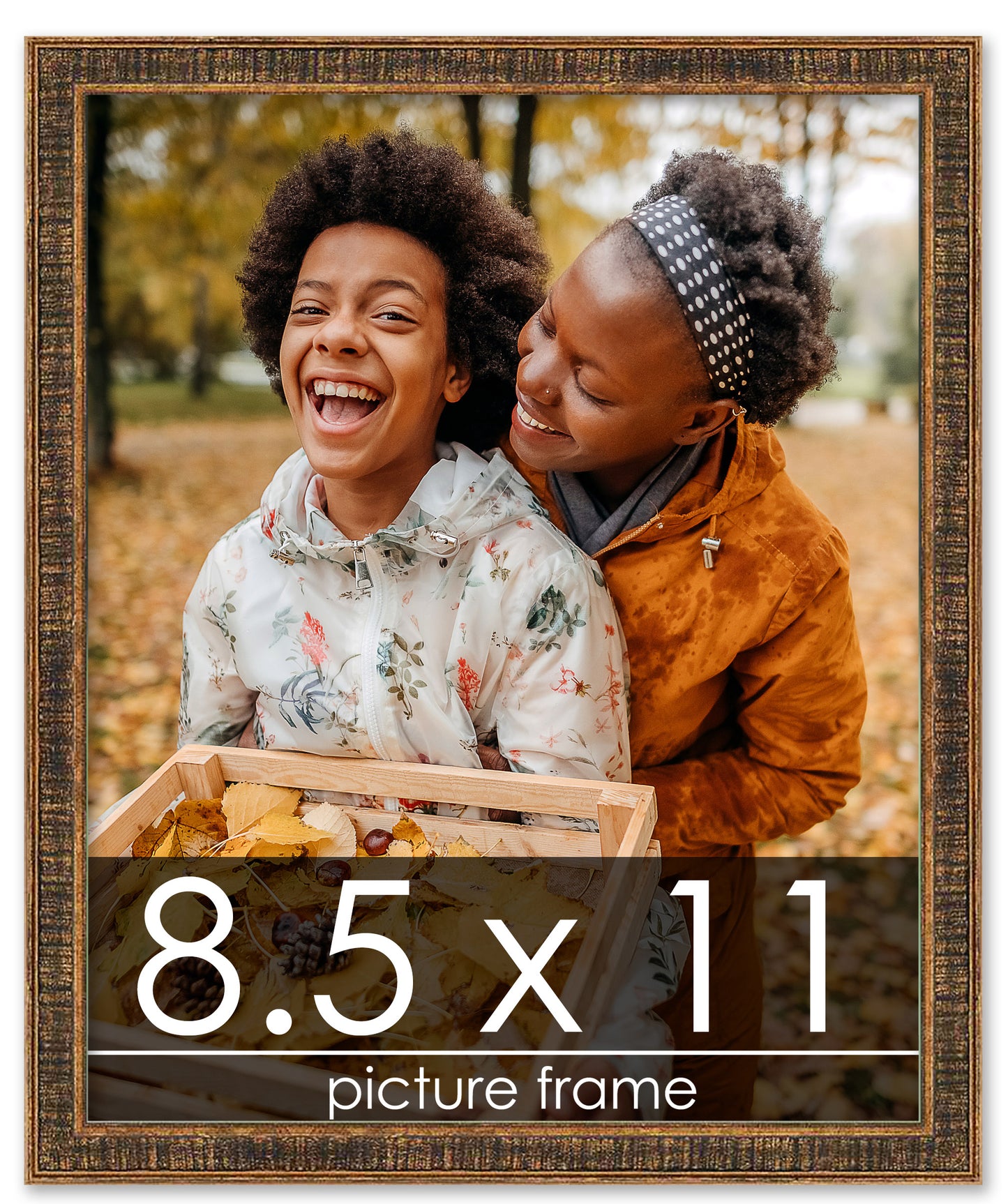 Distressed/Aged Gold Wood Picture Frame