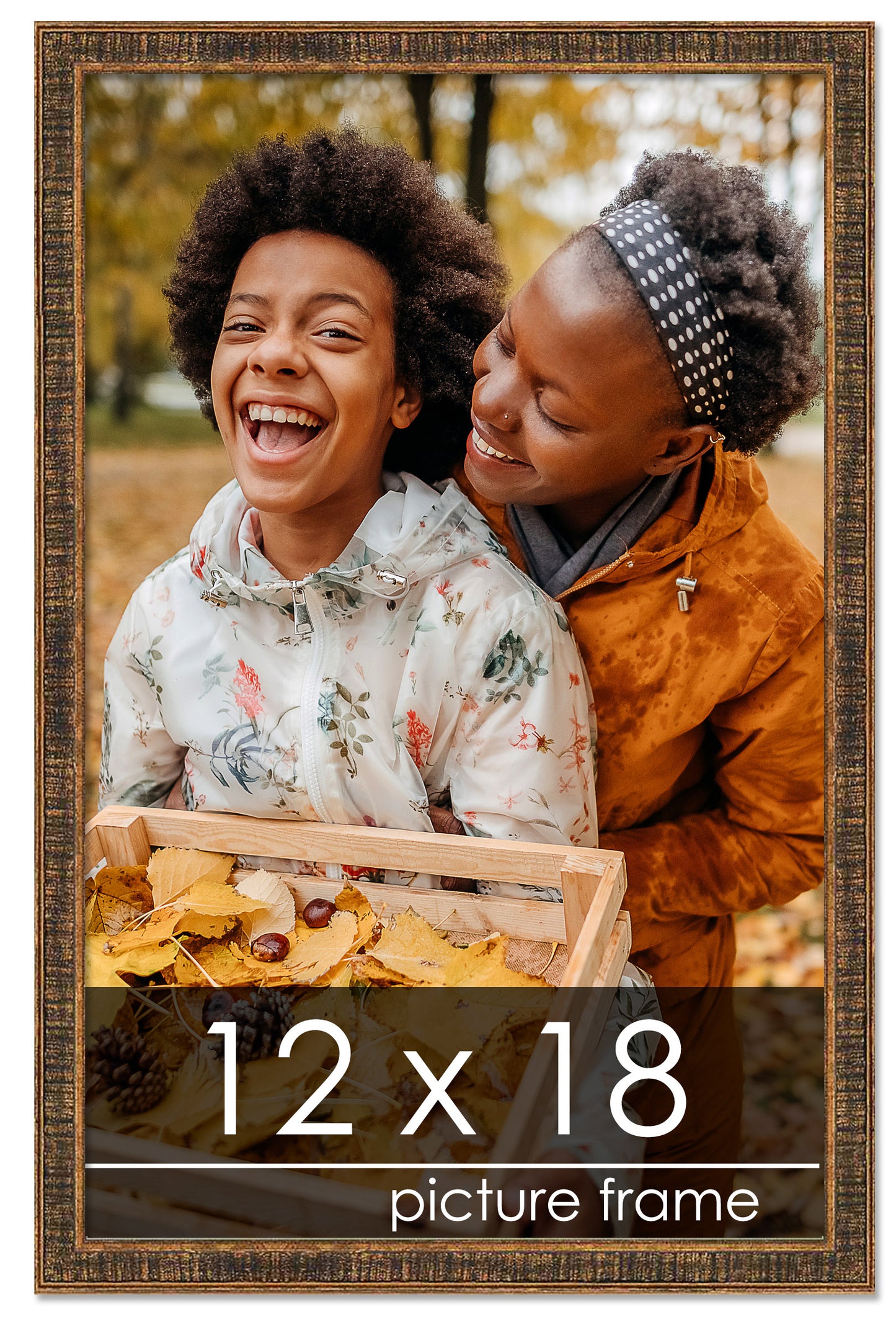 Distressed/Aged Gold Wood Picture Frame