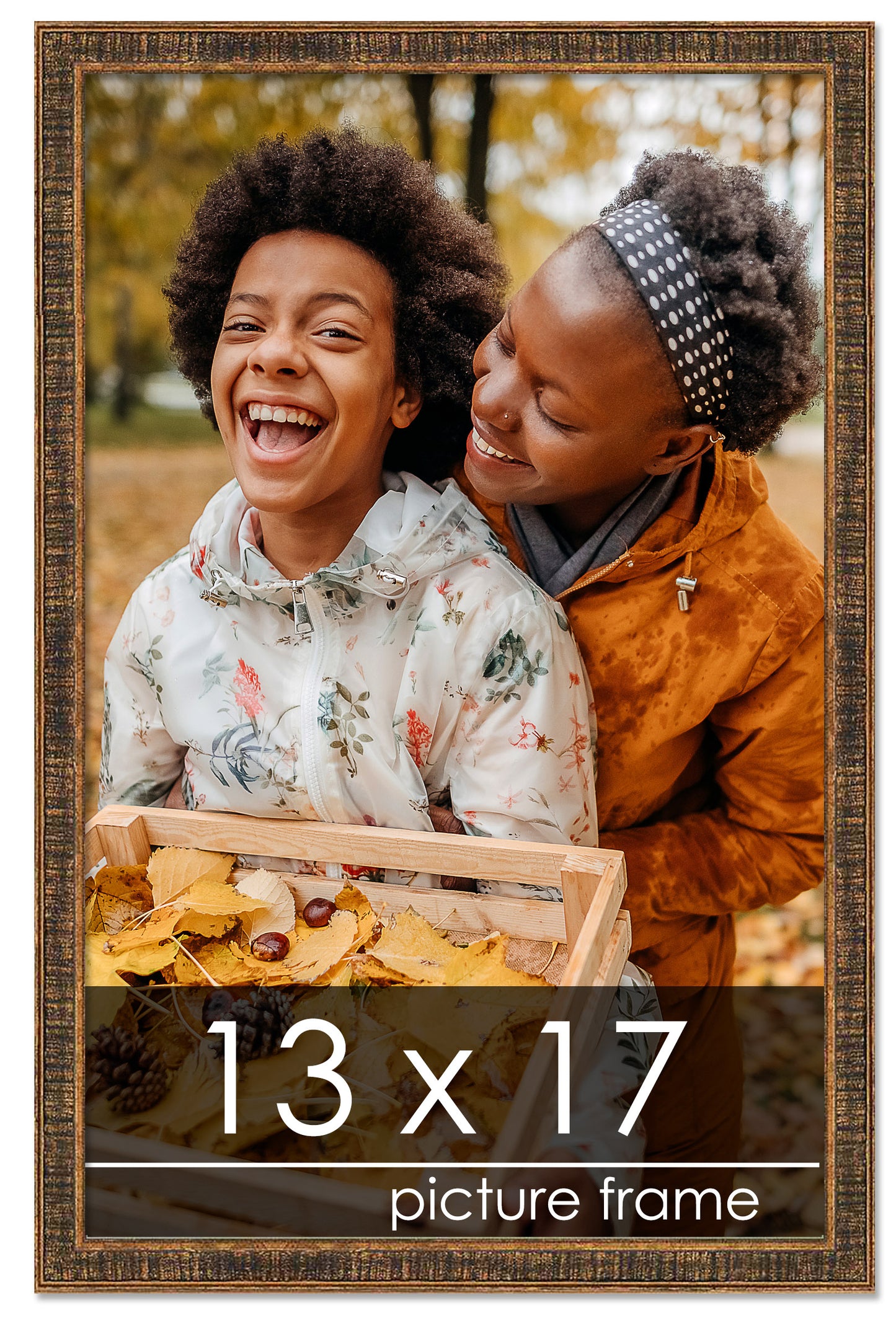 Distressed/Aged Gold Wood Picture Frame