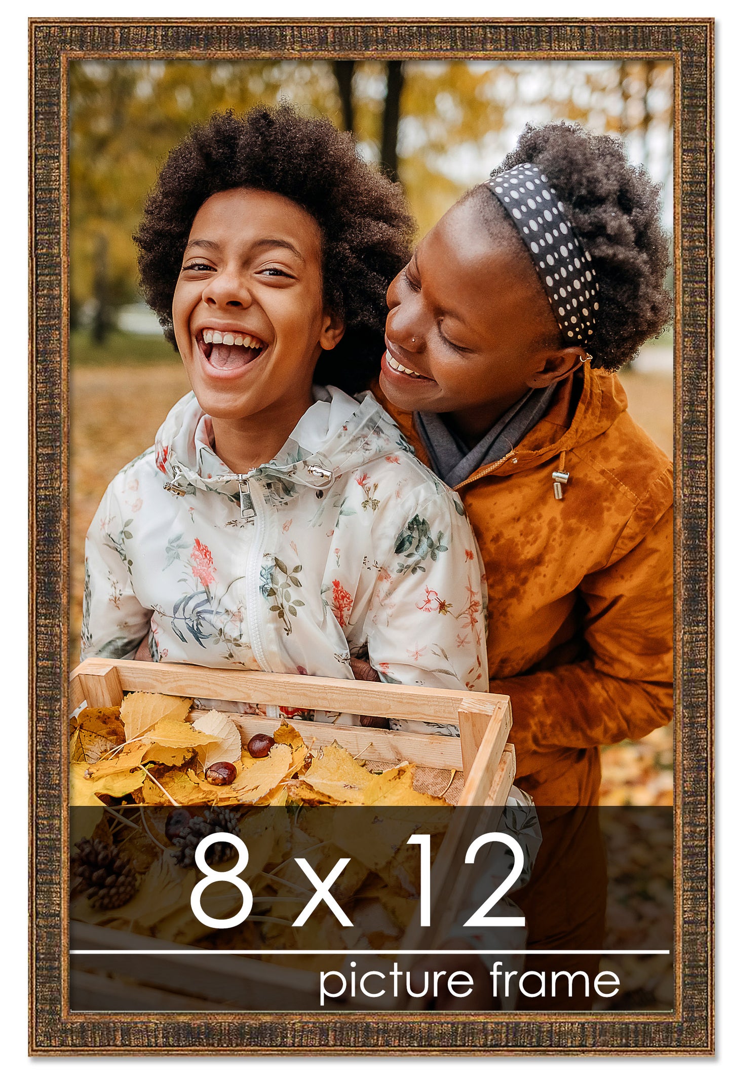 Distressed/Aged Gold Wood Picture Frame