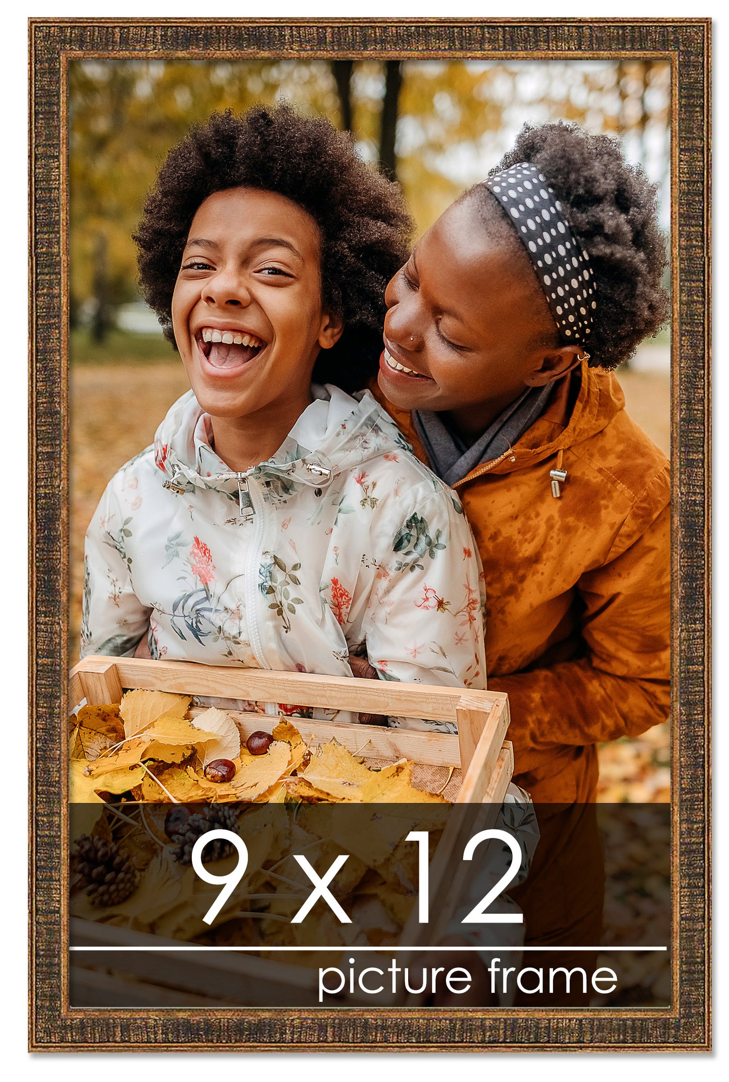 Distressed/Aged Gold Wood Picture Frame