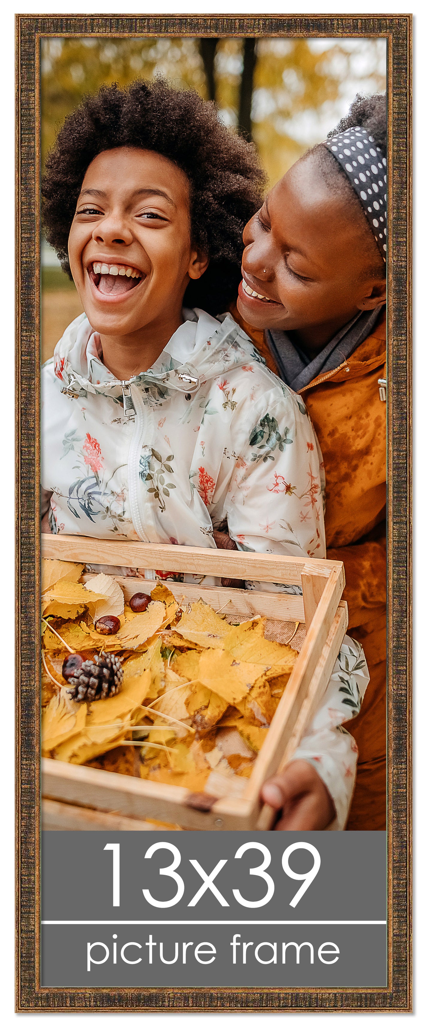 Distressed/Aged Gold Wood Picture Frame