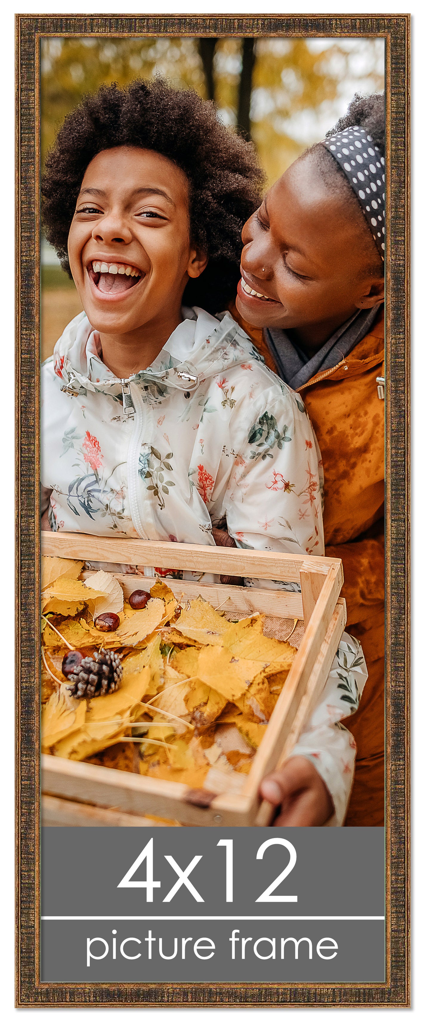 Distressed/Aged Gold Wood Picture Frame