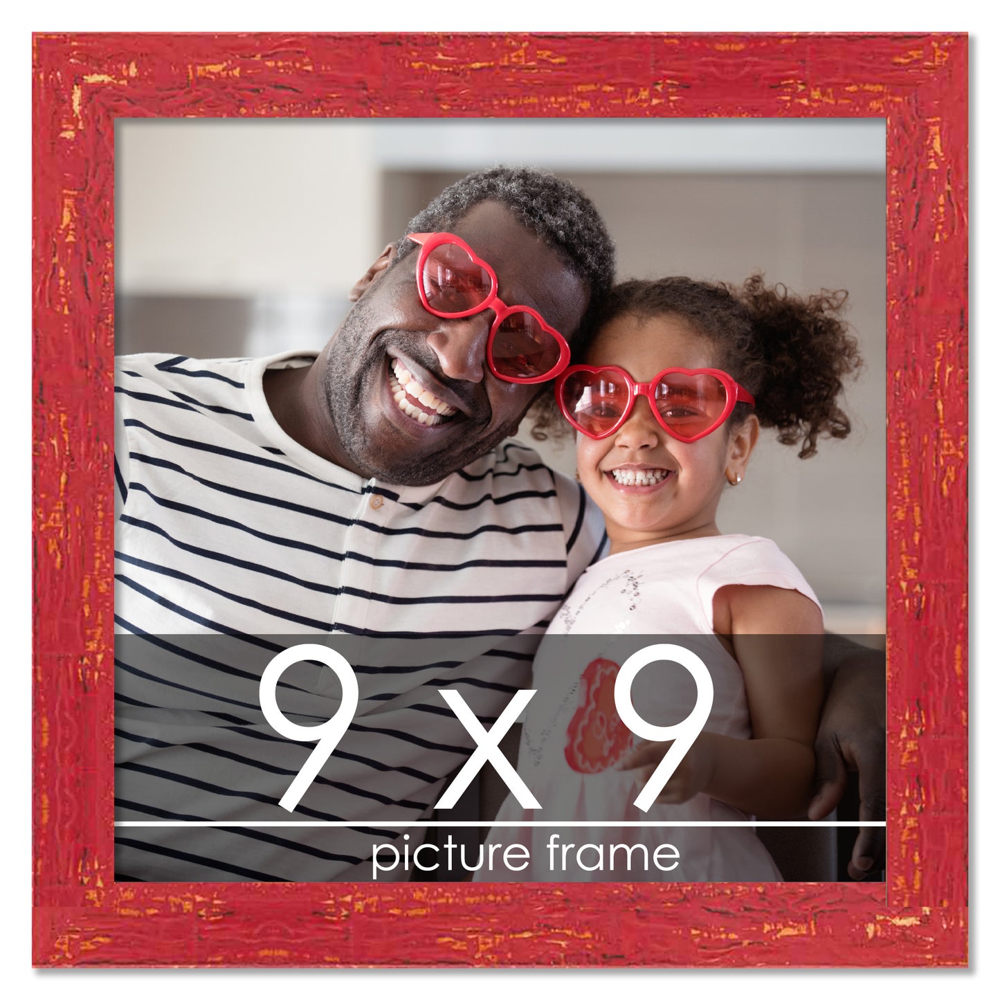 Shabby Chic Red Wood Picture Frame