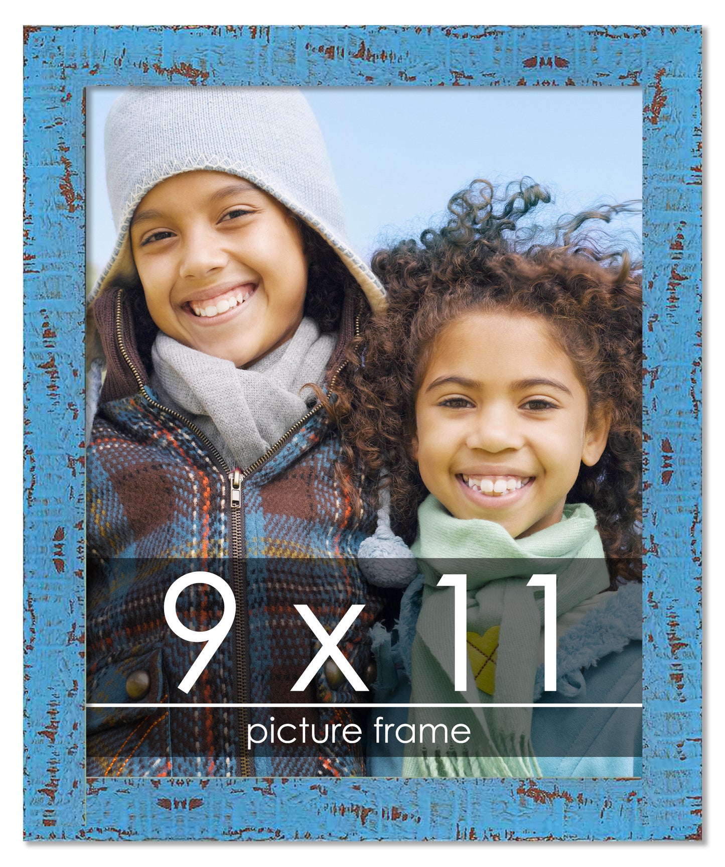 Shabby Chic Blue Wood Picture Frame