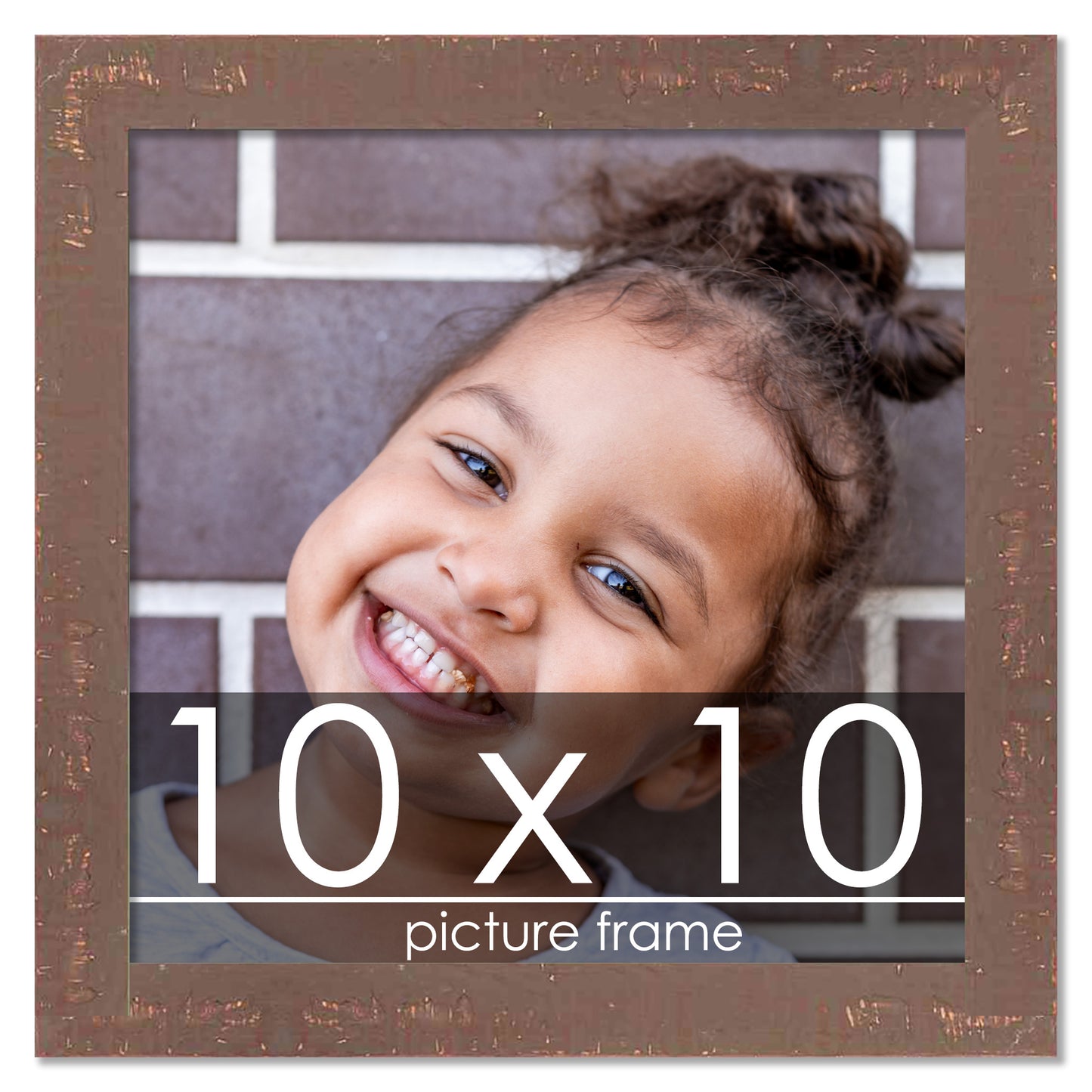 Shabby Chic Brown Wood Picture Frame