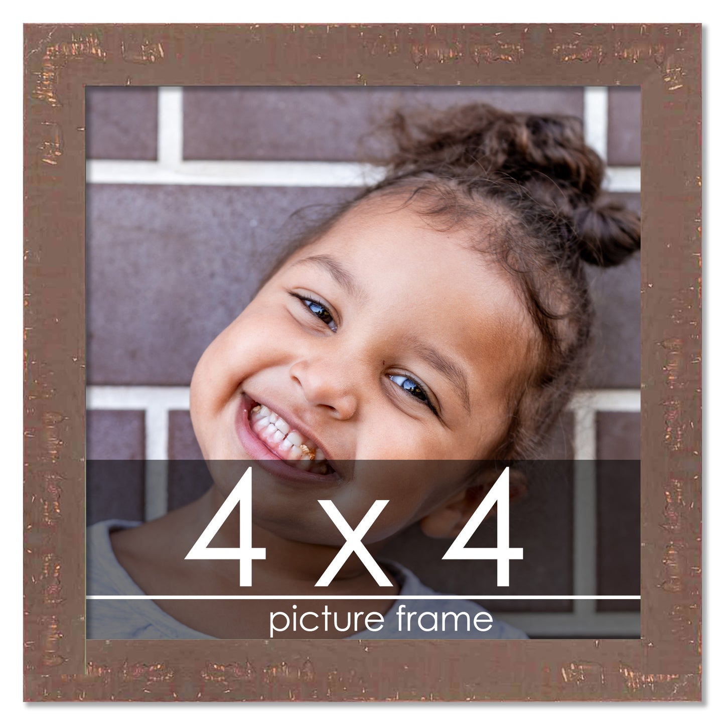 Shabby Chic Brown Wood Picture Frame
