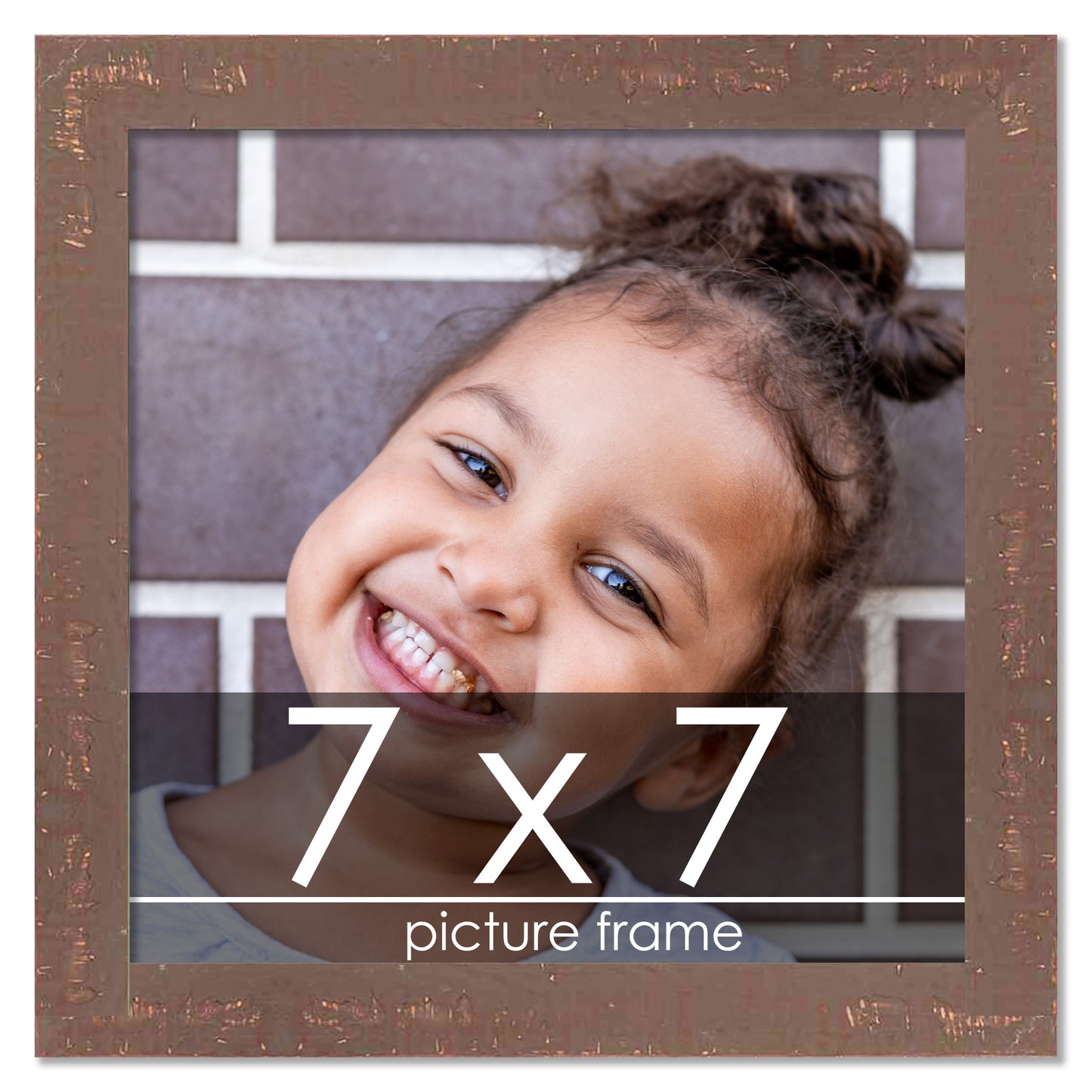 Shabby Chic Brown Wood Picture Frame