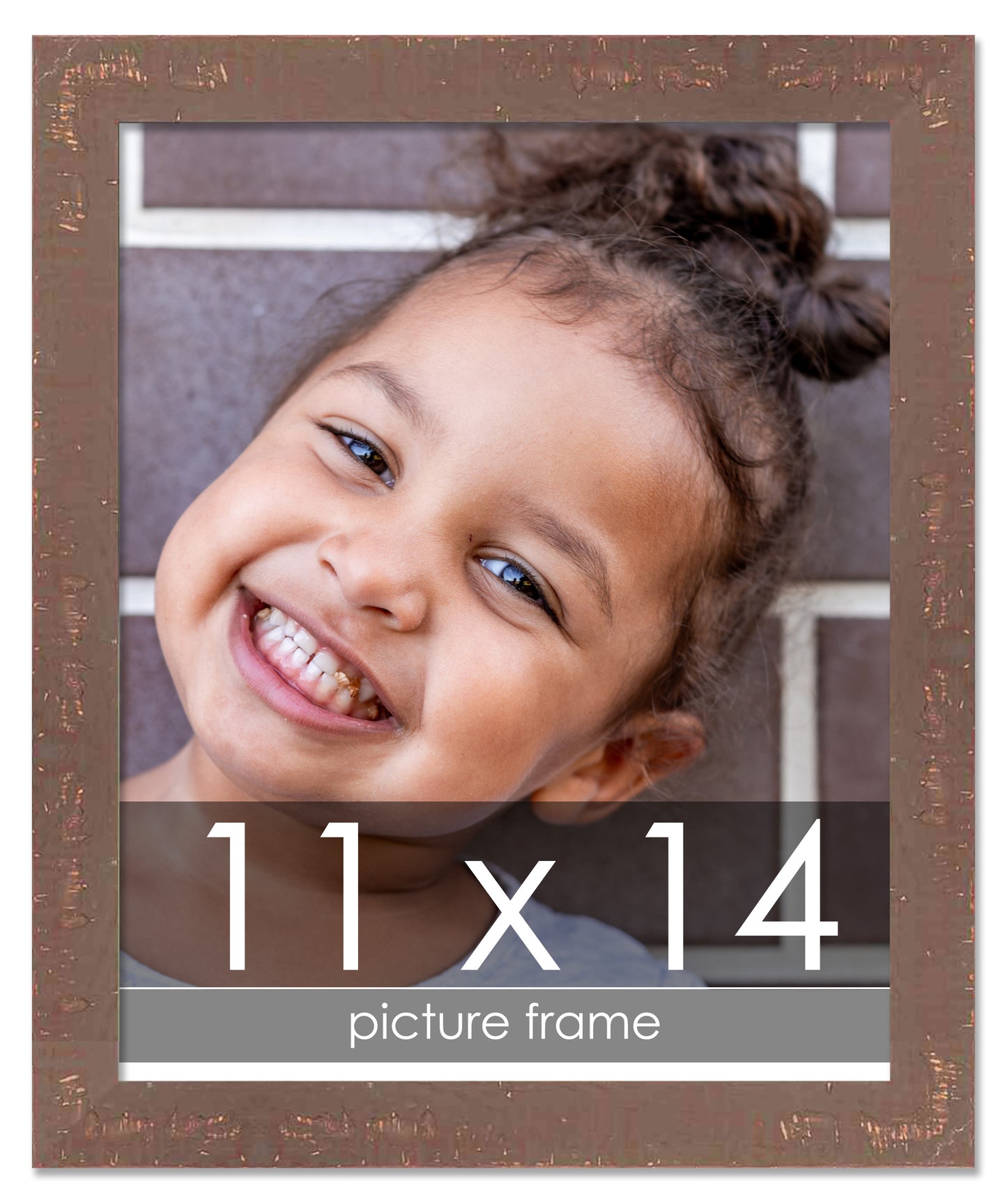 Shabby Chic Brown Wood Picture Frame
