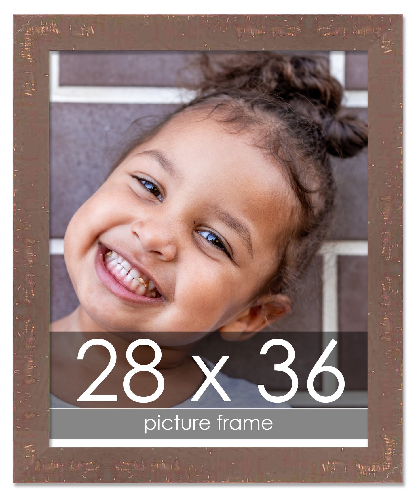 Shabby Chic Brown Wood Picture Frame