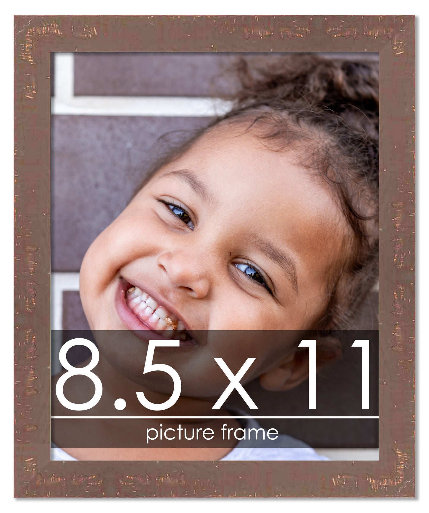 Shabby Chic Brown Wood Picture Frame