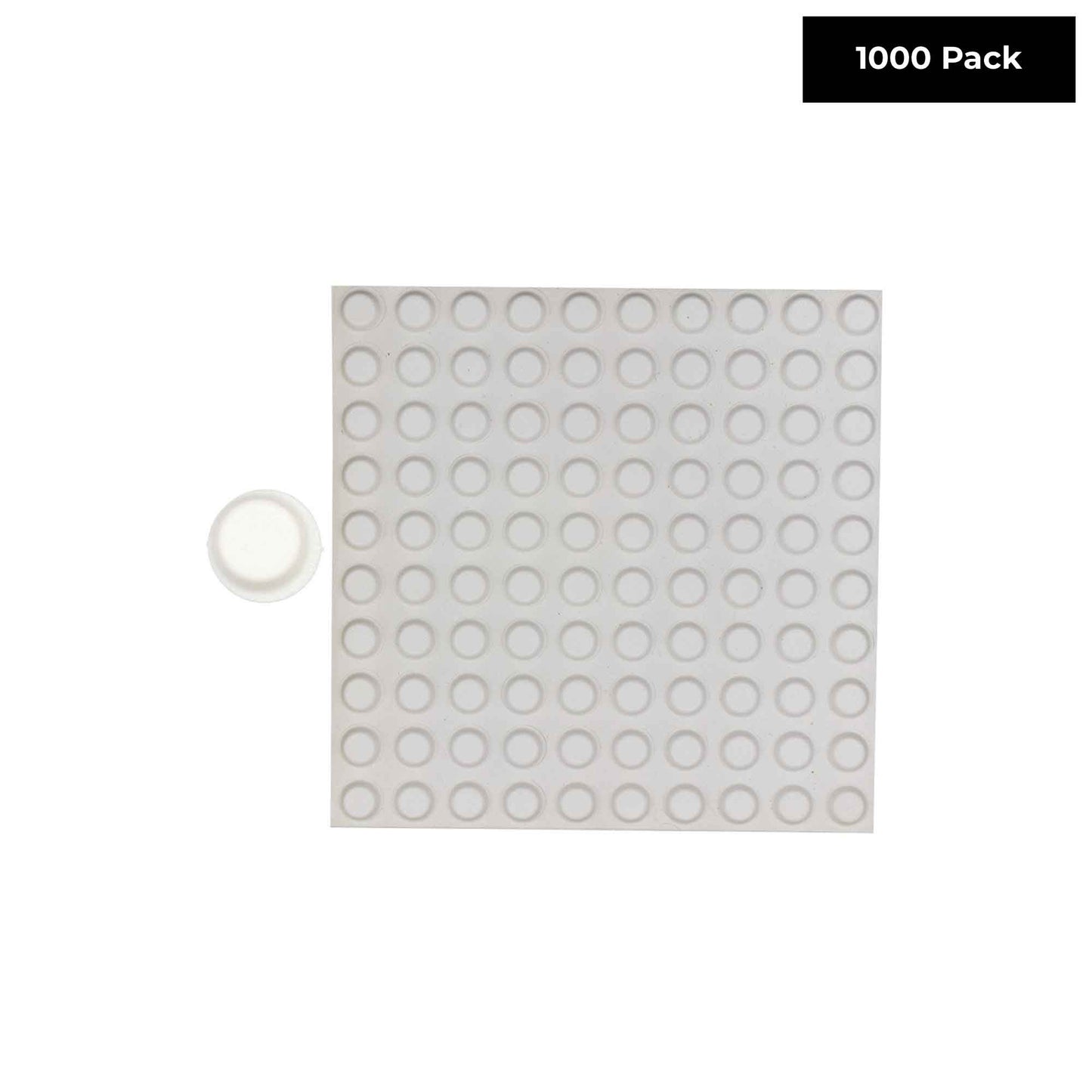 Self Stick White Silicone Protective Wall Bumpers