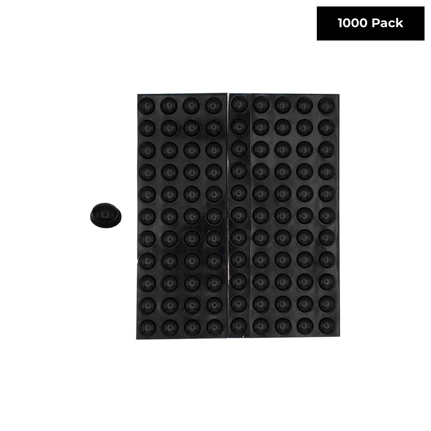 Self Stick Black Silicone Protective Wall Bumpers
