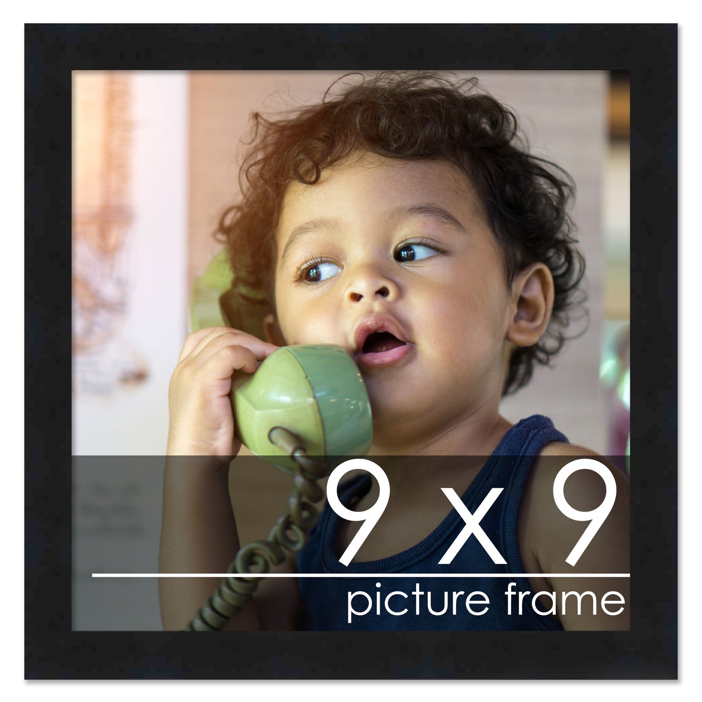 Contemporary Black Wood Picture Frame