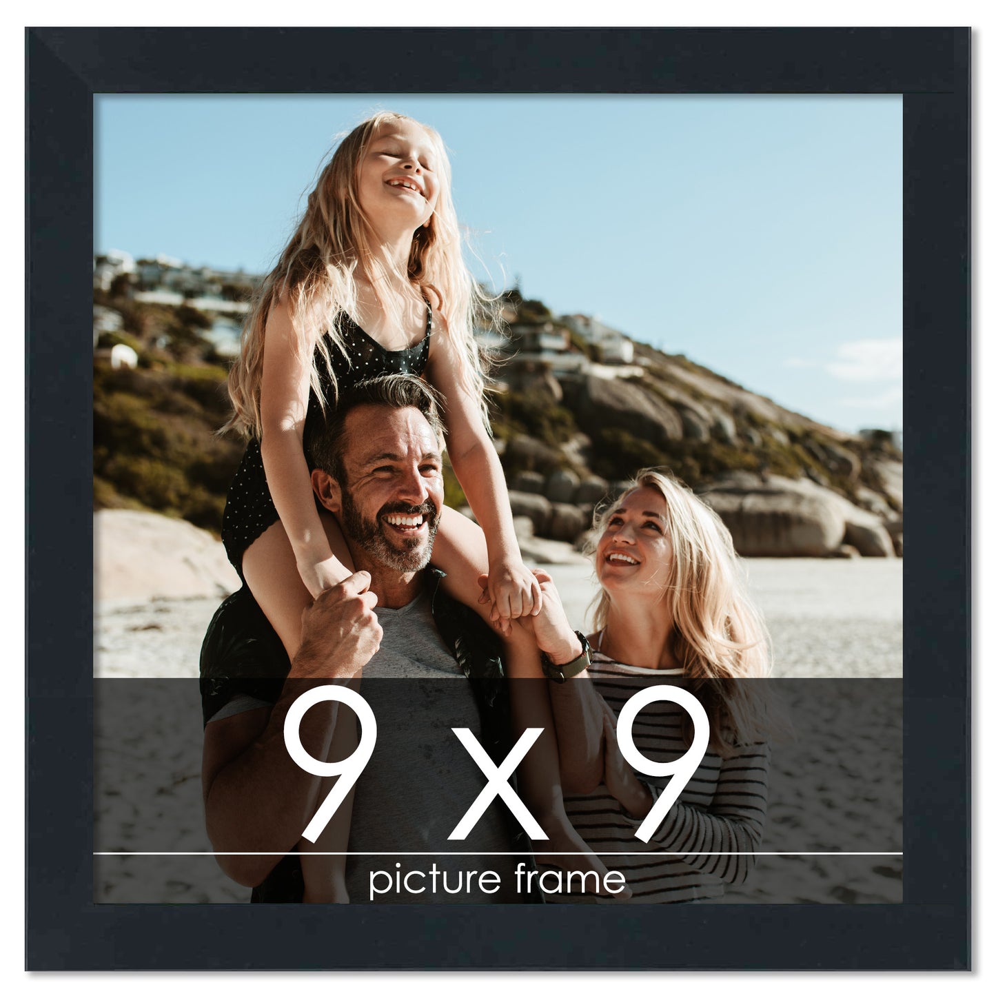 Contemporary Black Wood Picture Frame