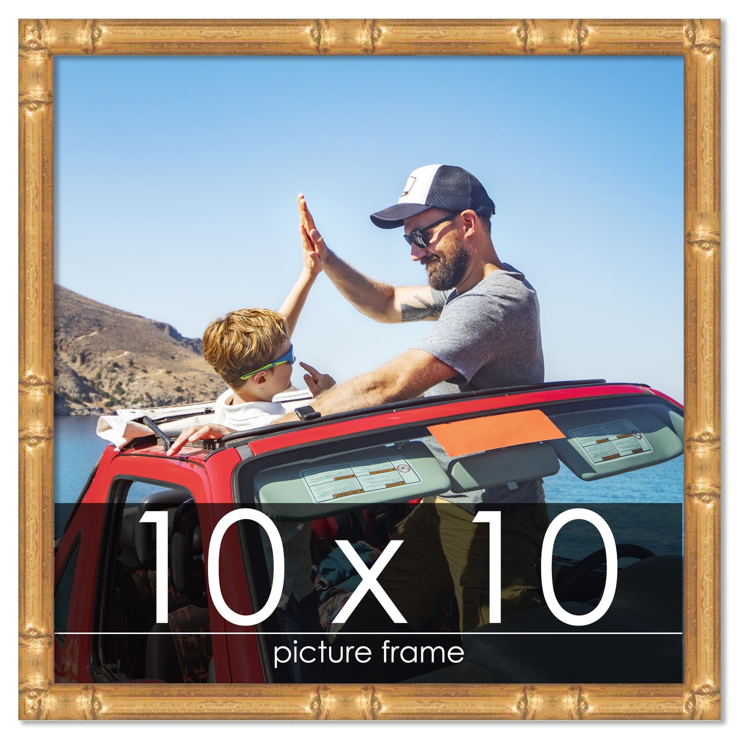 Bamboo Gold Wood Picture Frame