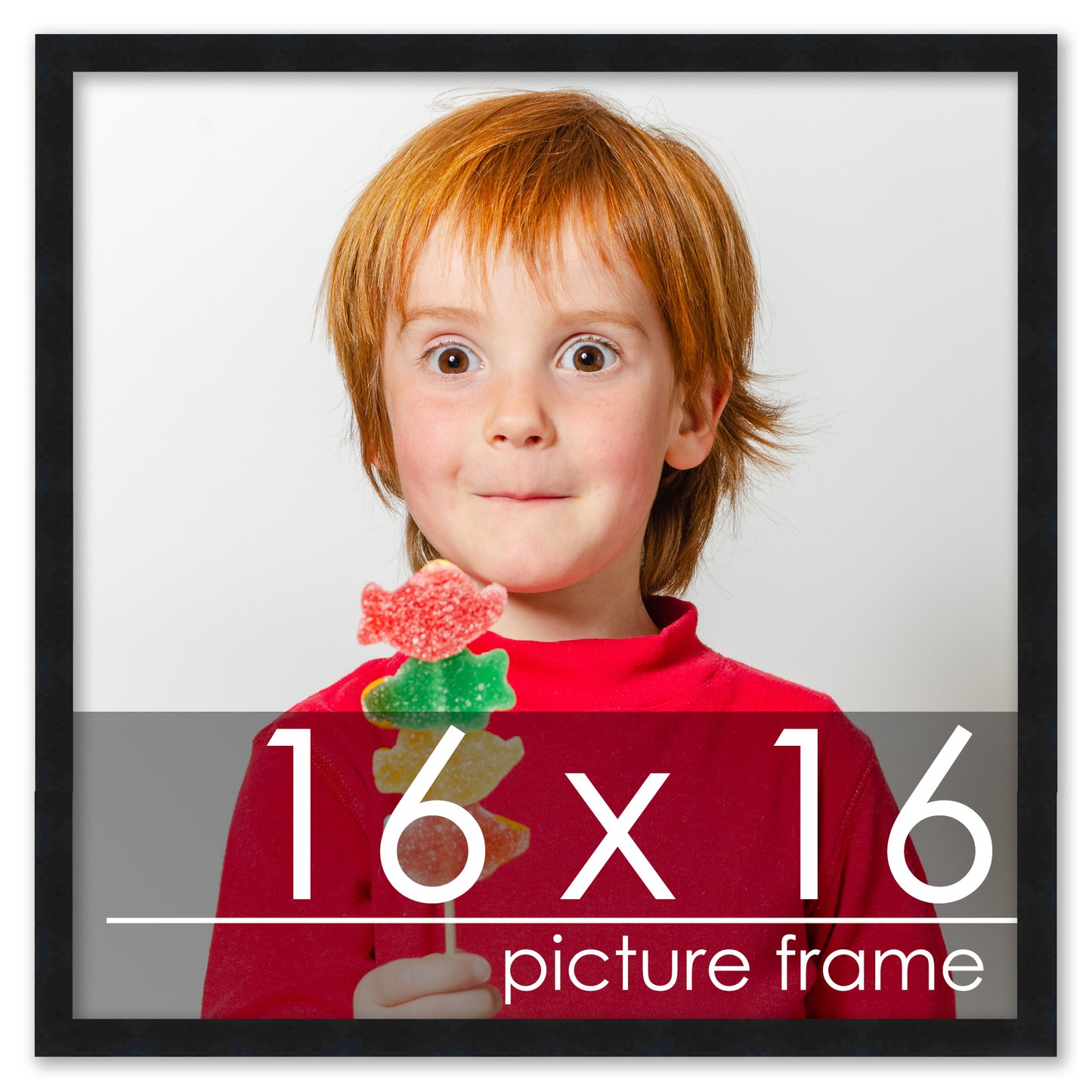 Contemporary Black Wood Picture Frame
