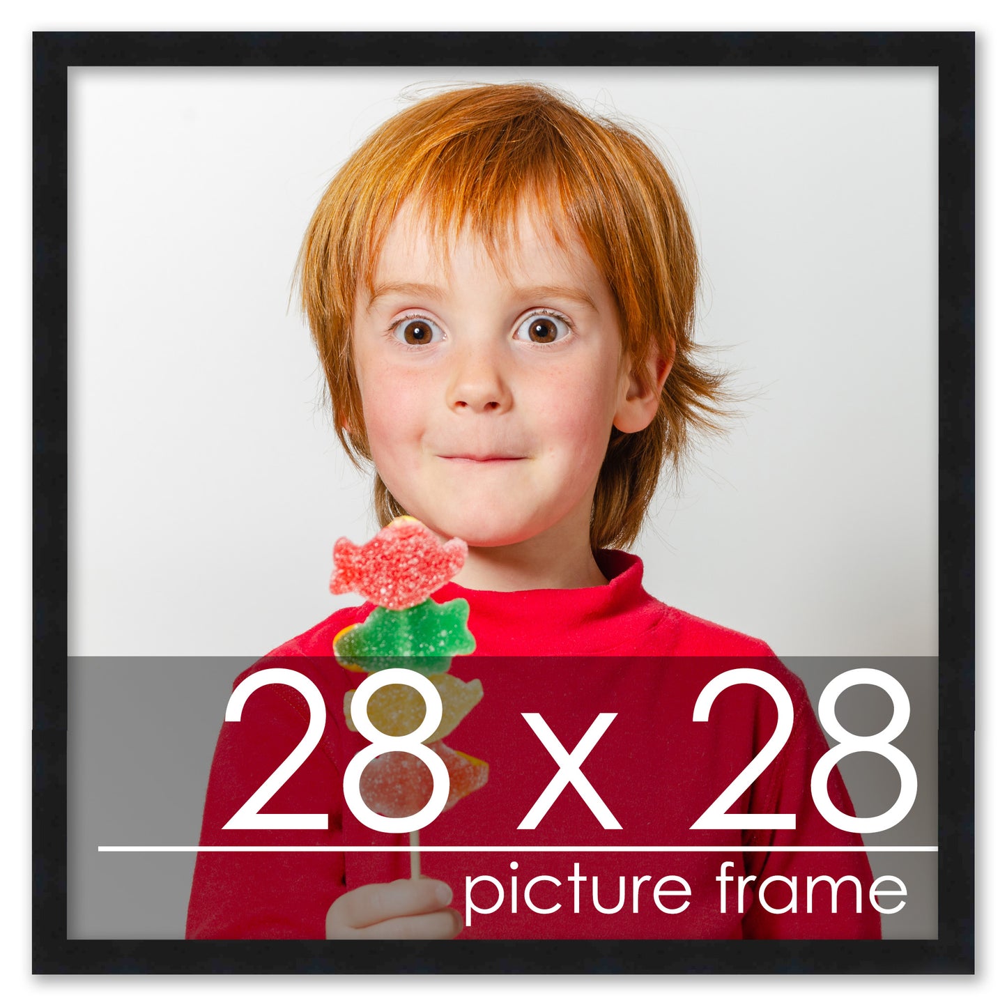 Contemporary Black Wood Picture Frame