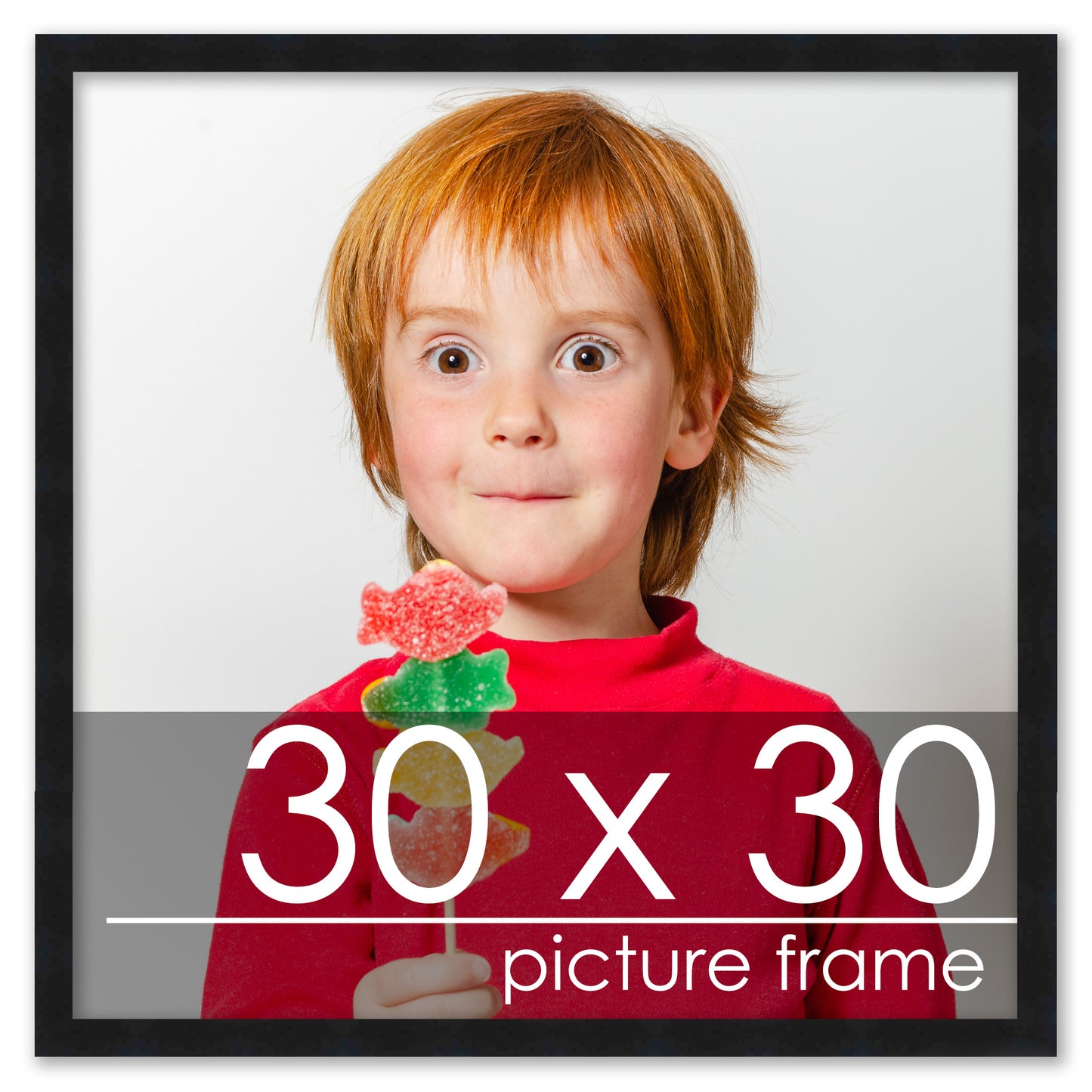 Contemporary Black Wood Picture Frame