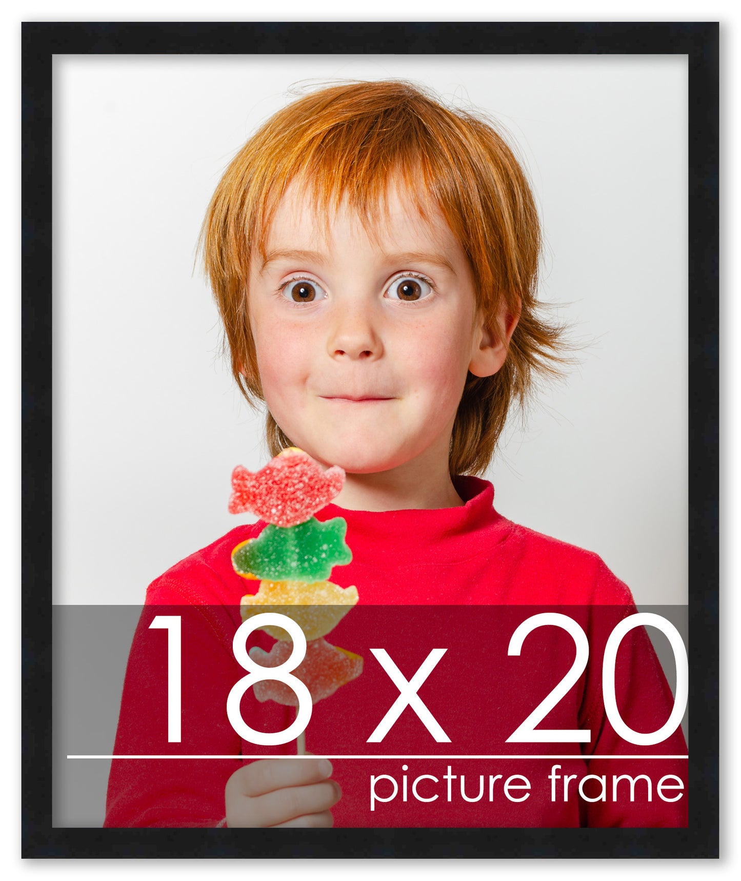 Contemporary Black Wood Picture Frame