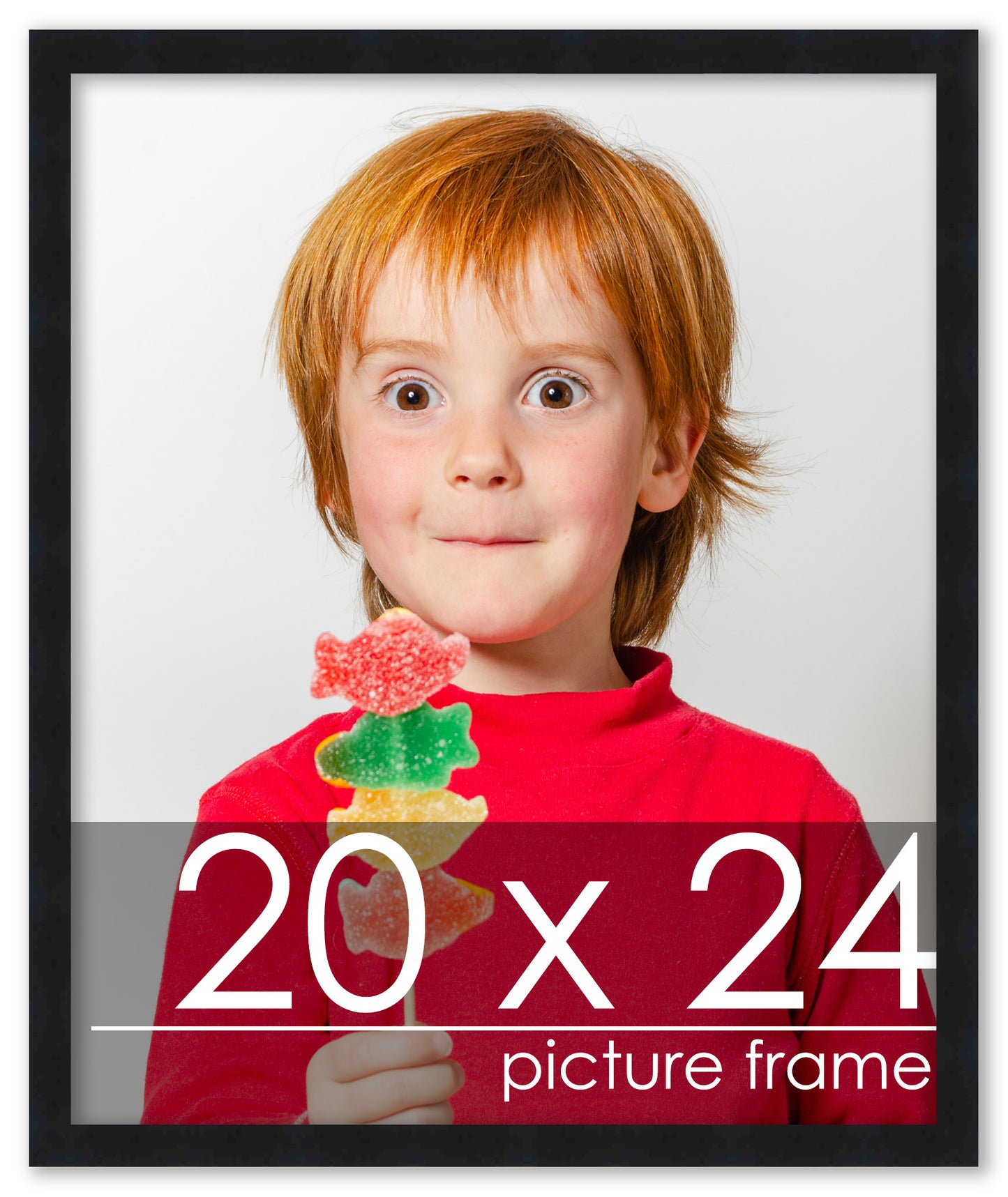 Contemporary Black Wood Picture Frame