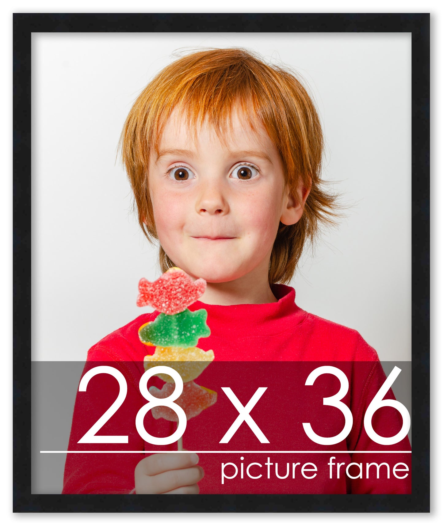 Contemporary Black Wood Picture Frame