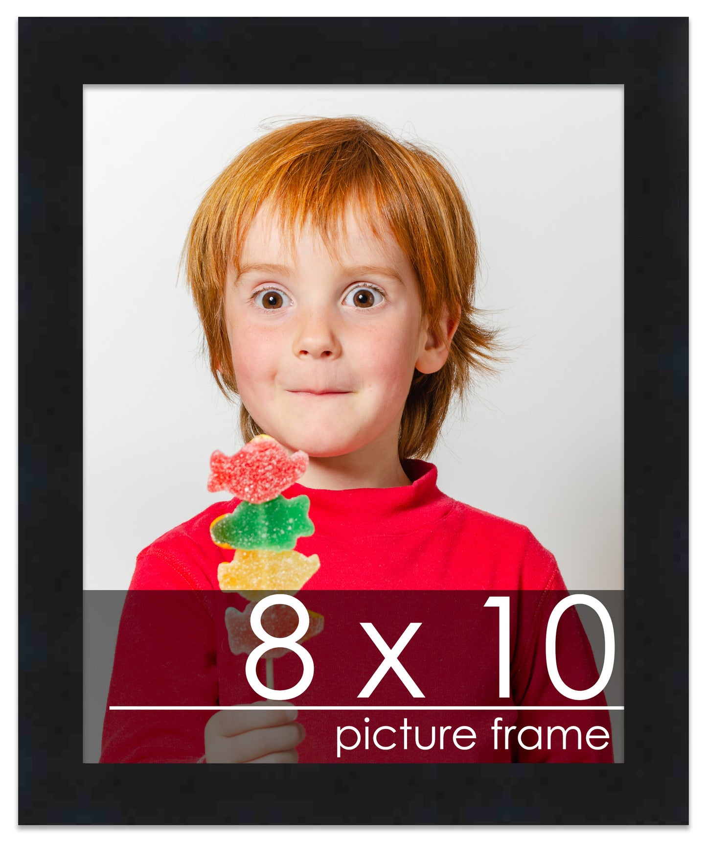 Contemporary Black Wood Picture Frame