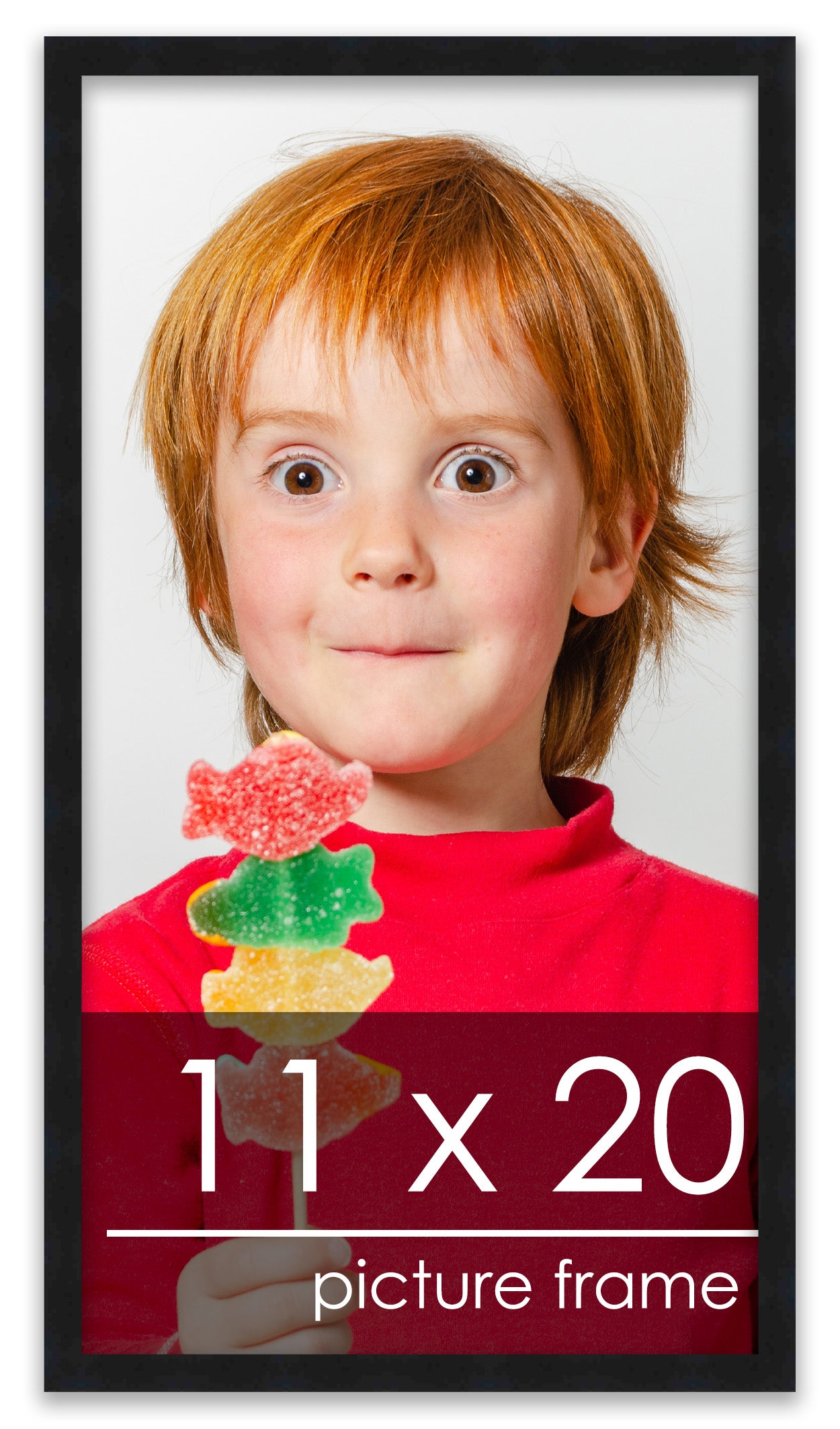 Contemporary Black Wood Picture Frame