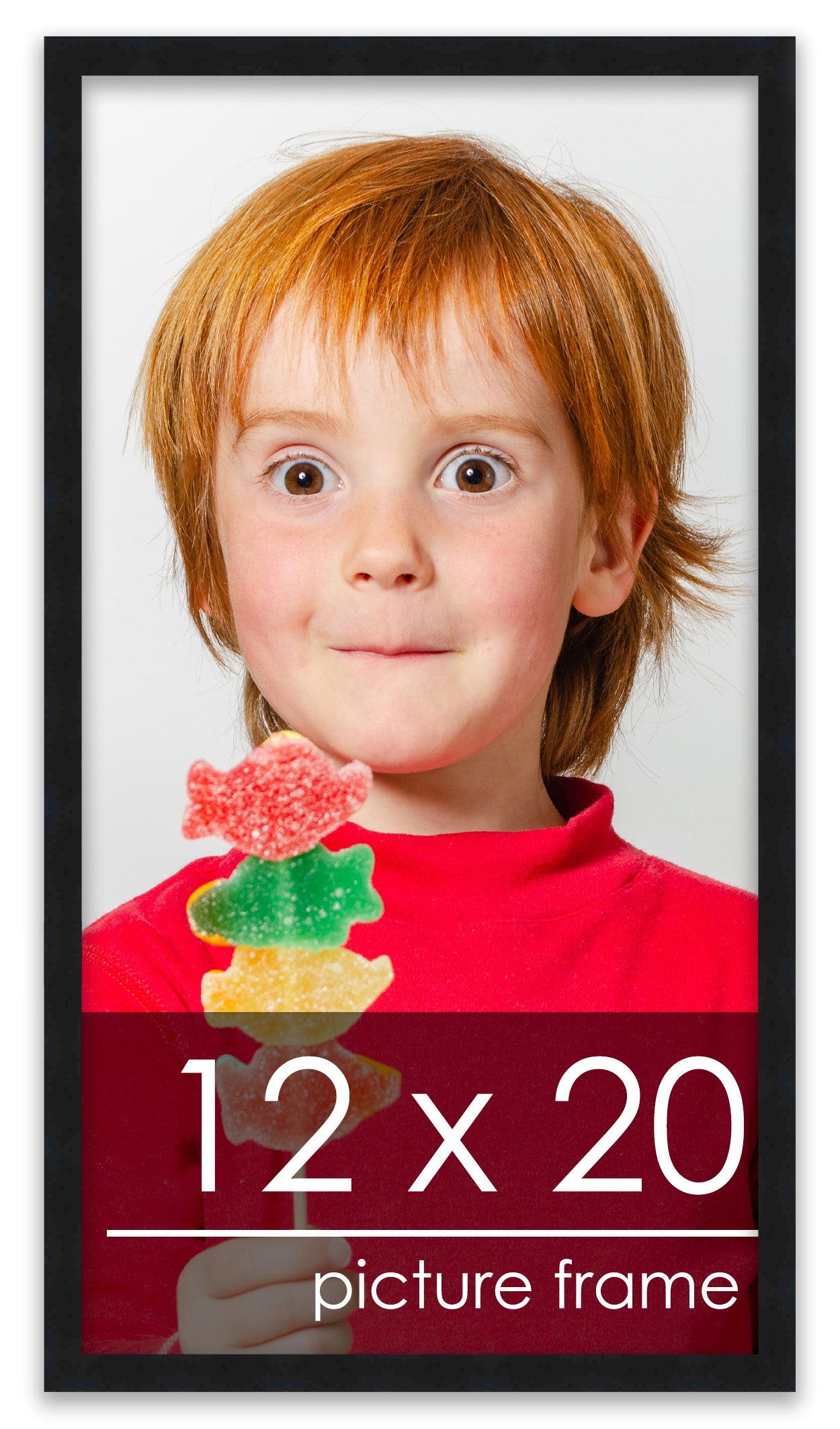 Contemporary Black Wood Picture Frame