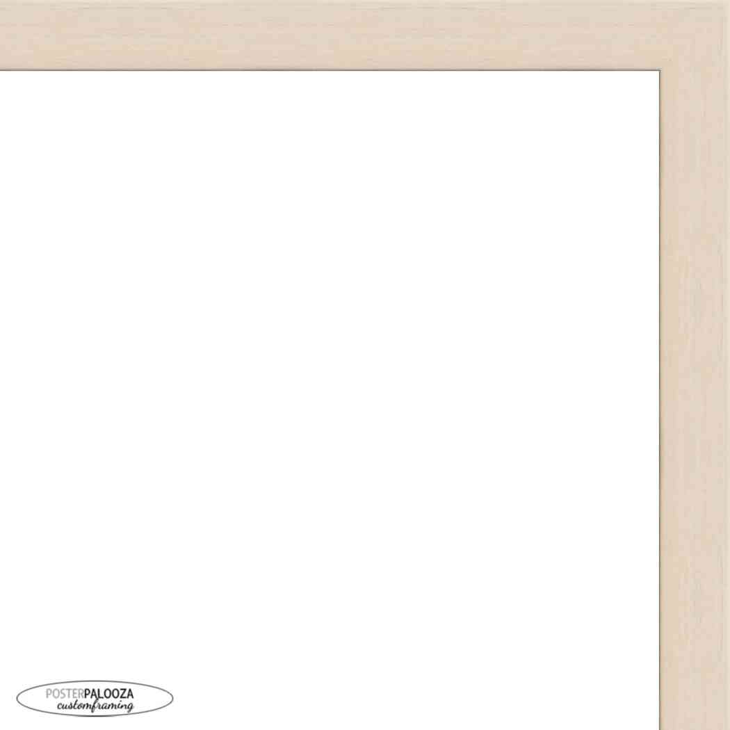 Traditional White Washed Wood Picture Frame