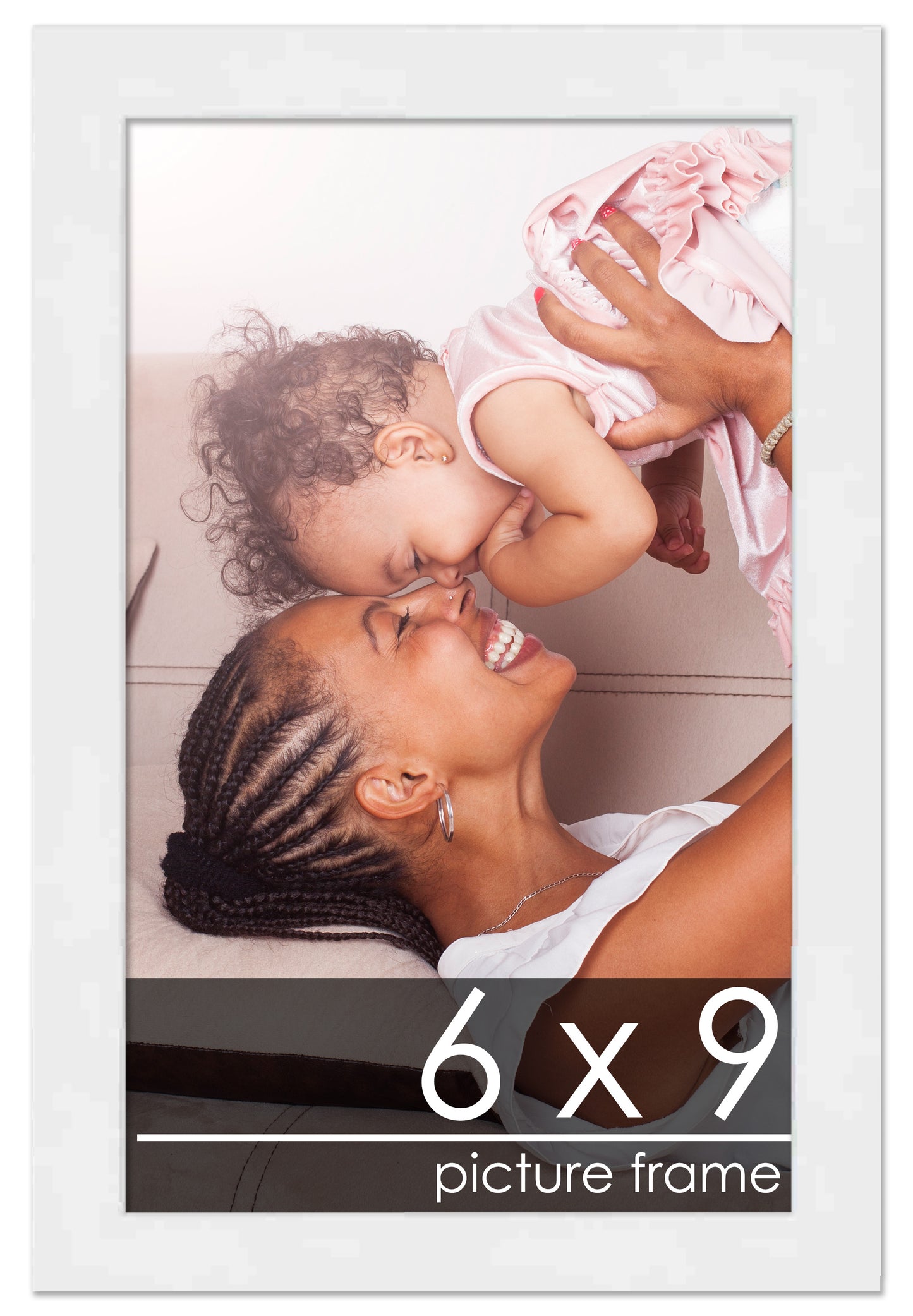 Contemporary White Wood Picture Frame