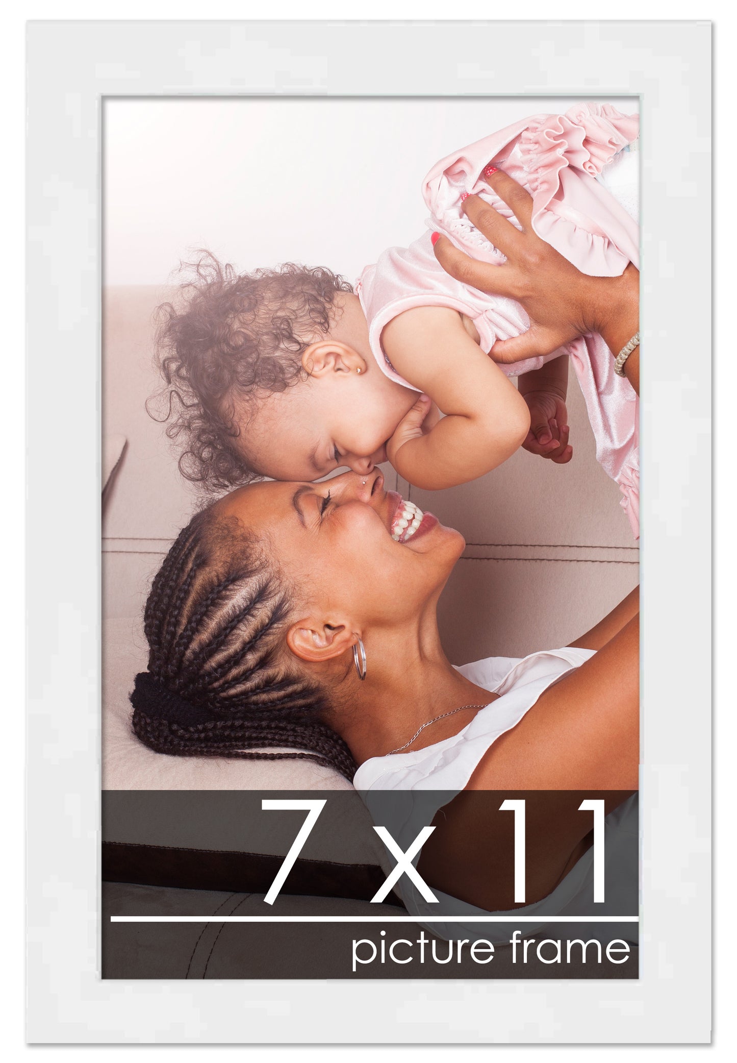 Contemporary White Wood Picture Frame