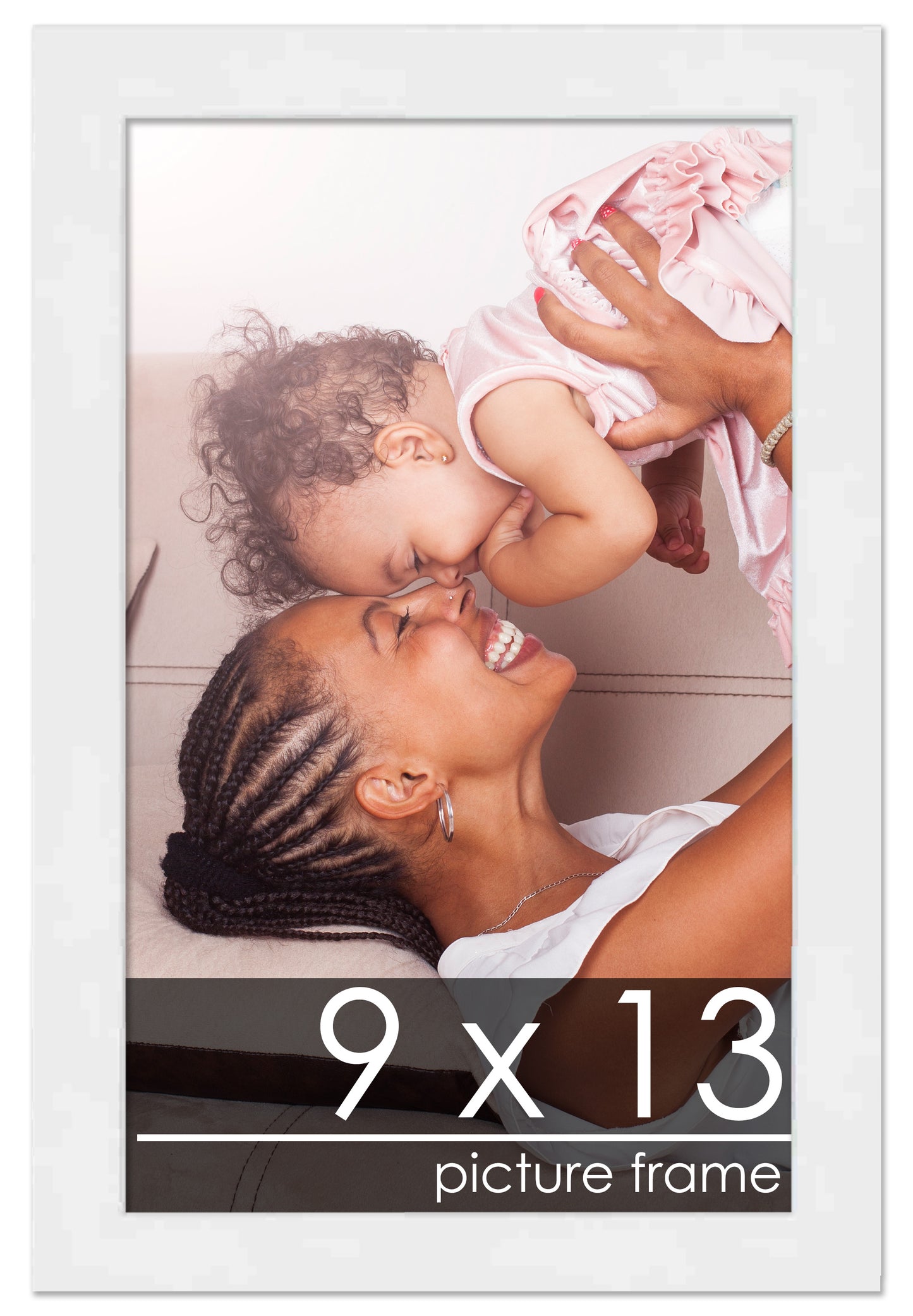 Contemporary White Wood Picture Frame