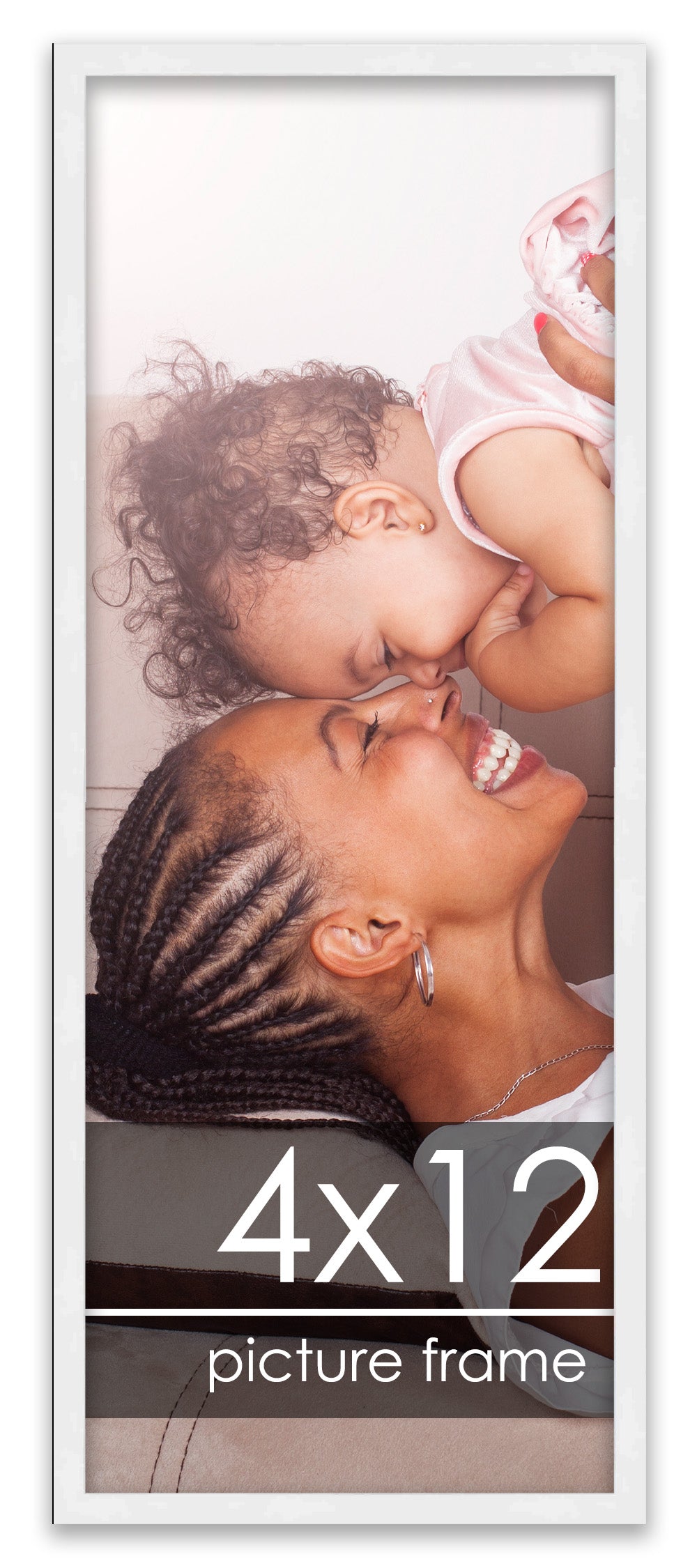 Contemporary White Wood Picture Frame