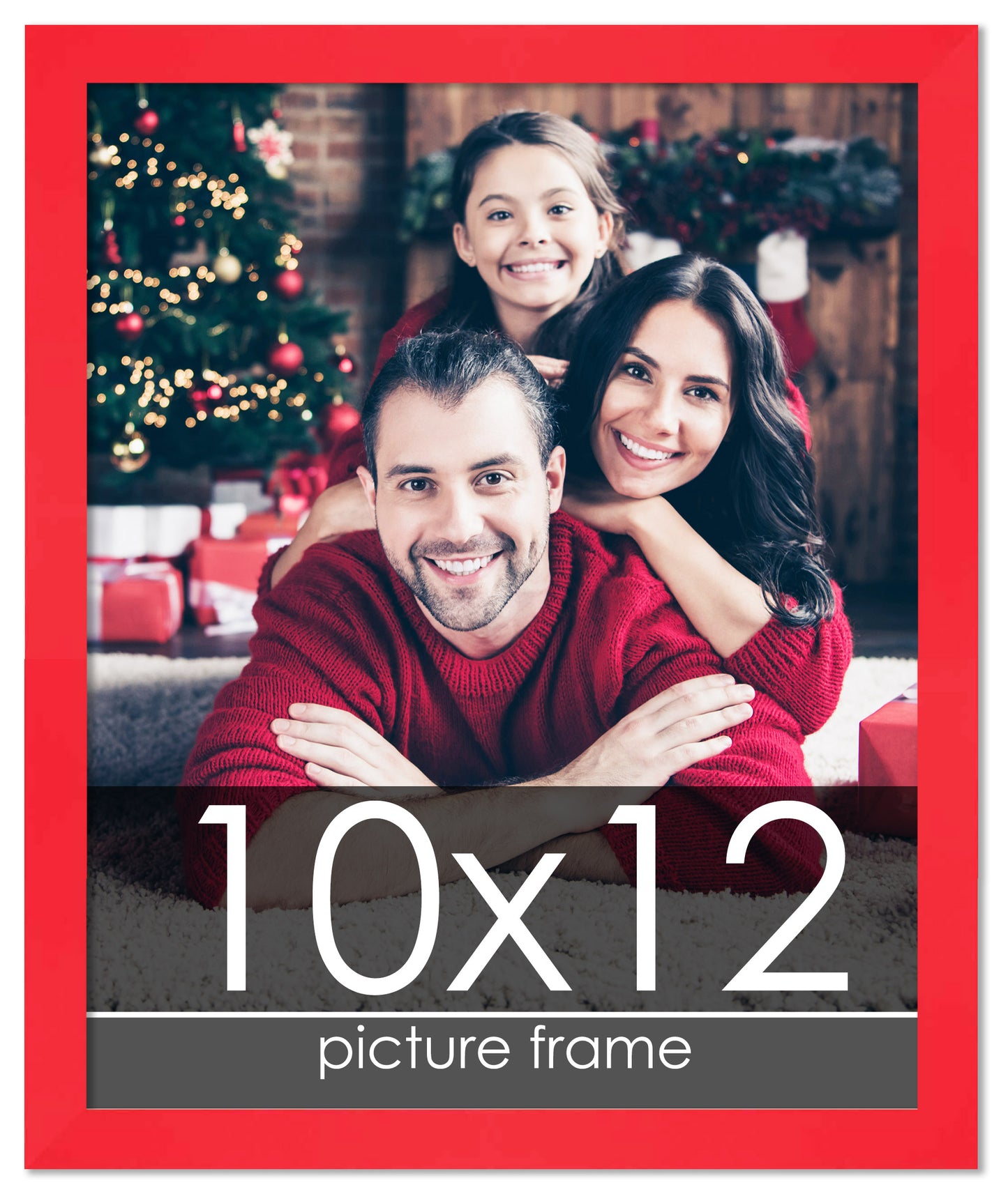 Contemporary Red Wood Picture Frame
