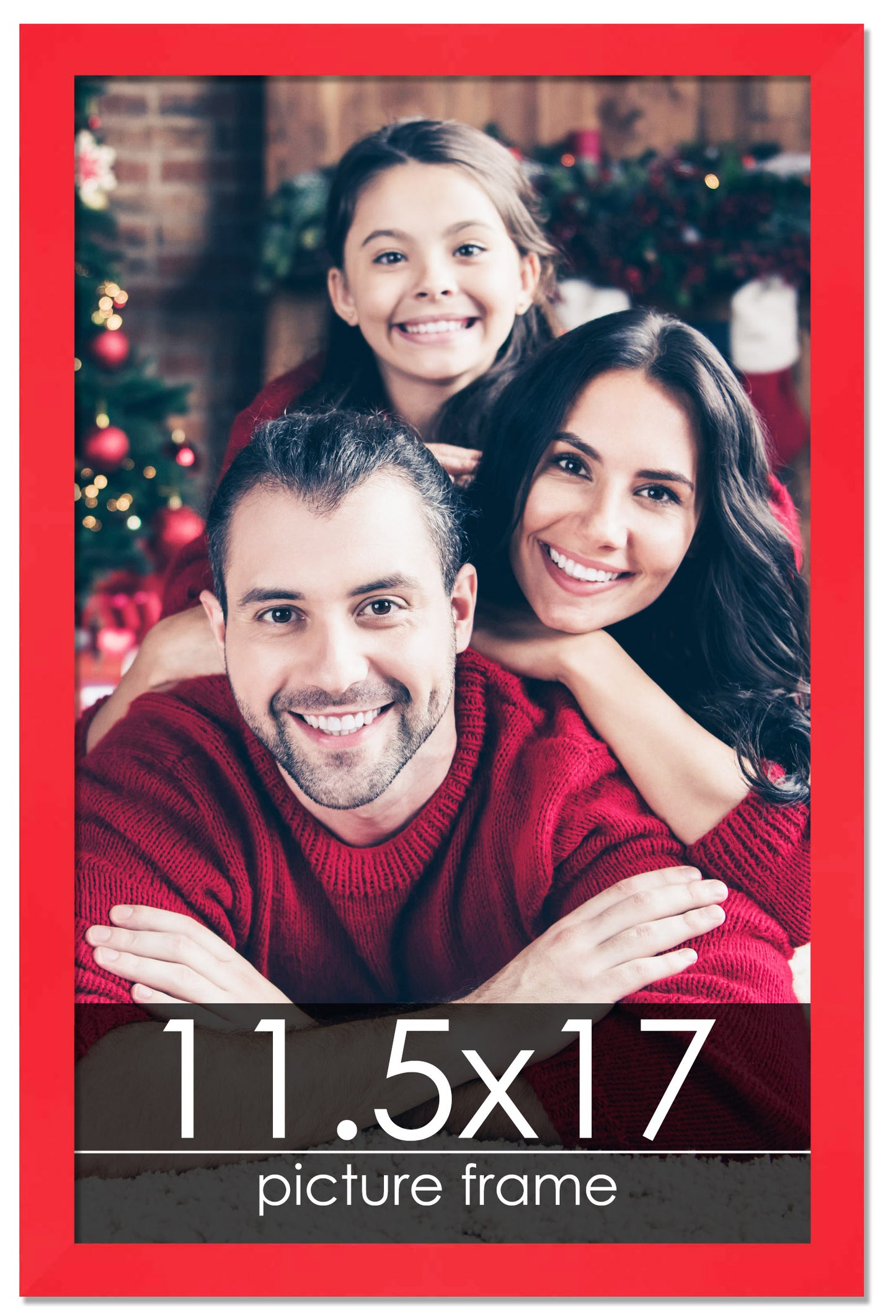Contemporary Red Wood Picture Frame