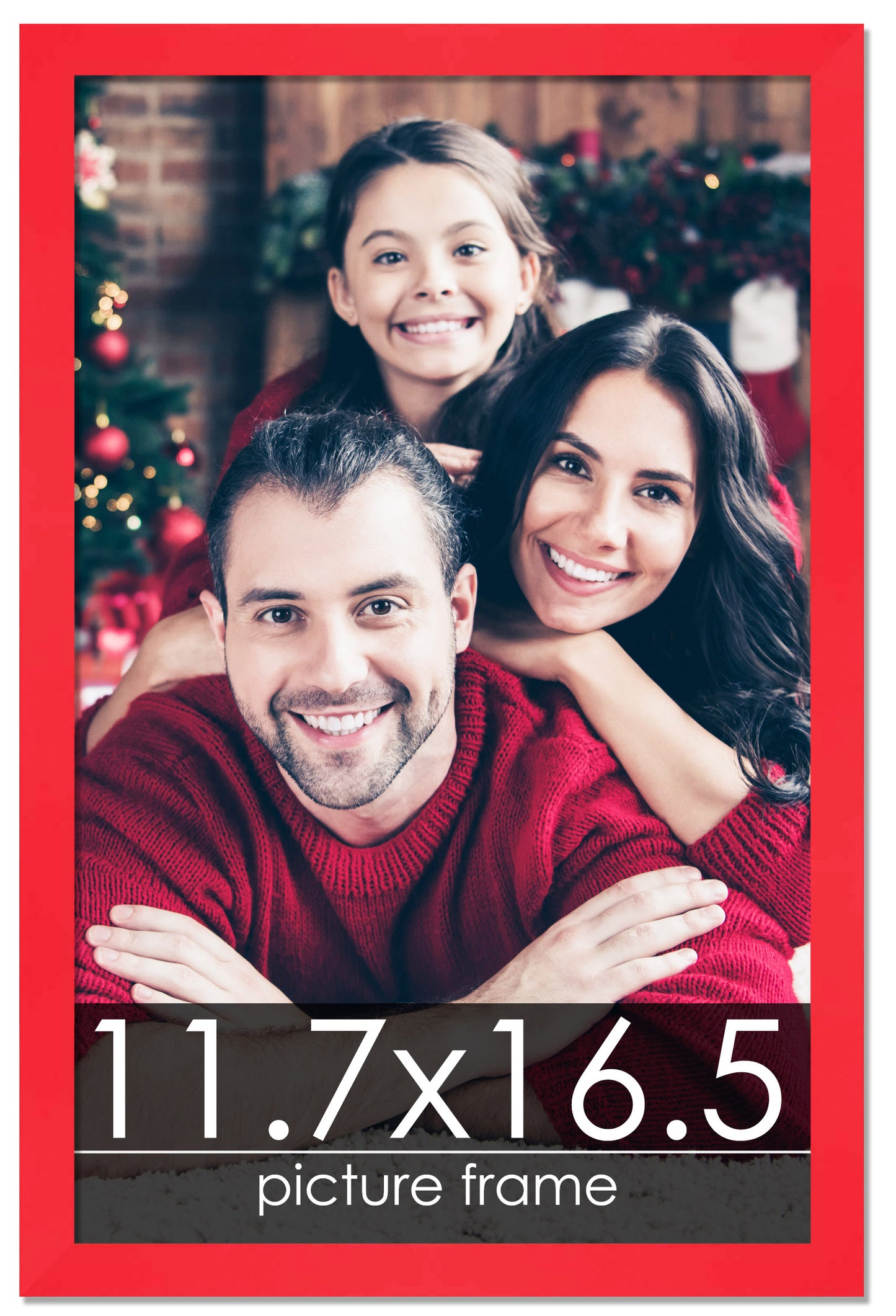 Contemporary Red Wood Picture Frame