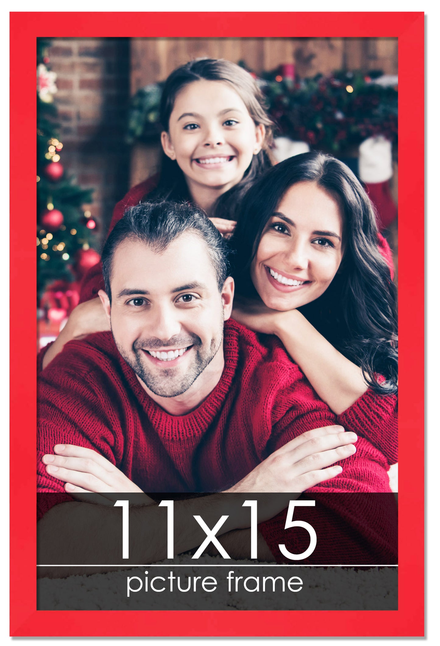 Contemporary Red Wood Picture Frame