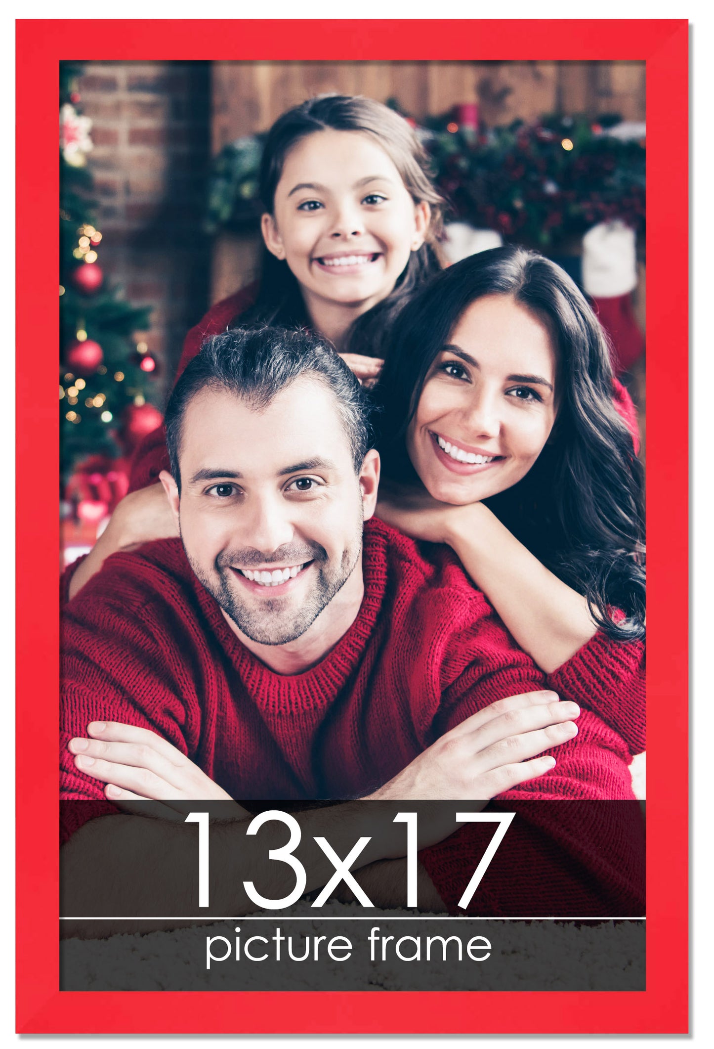 Contemporary Red Wood Picture Frame