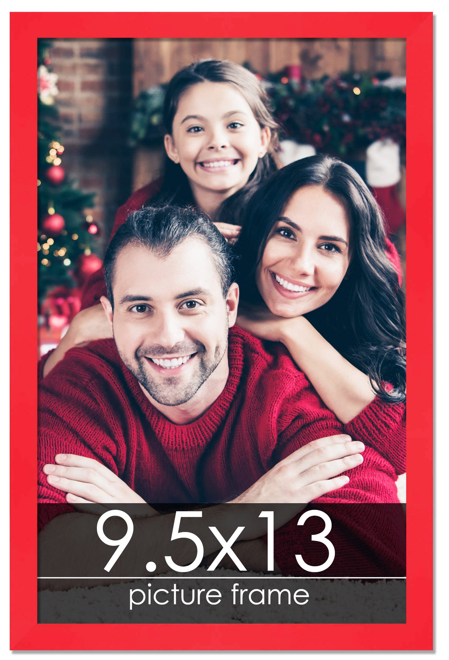 Contemporary Red Wood Picture Frame